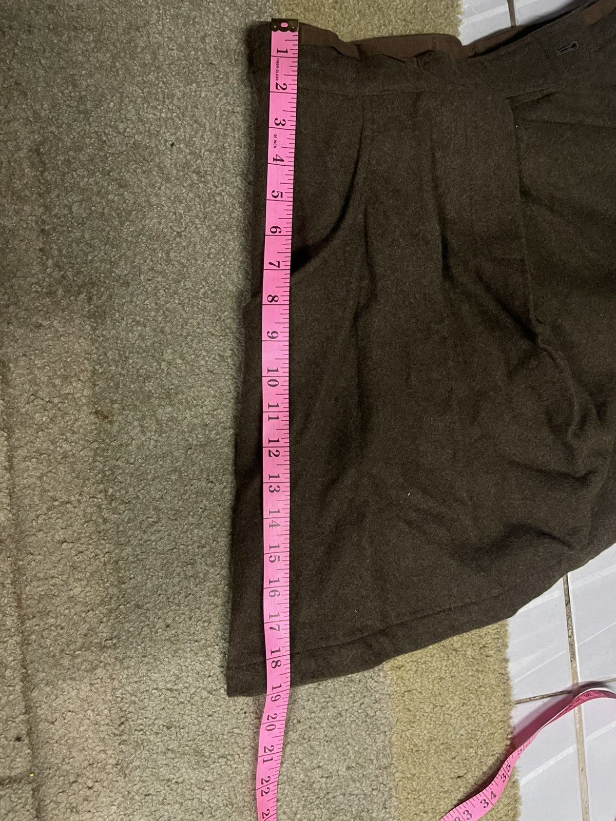 Y's × Yohji Yamamoto Very rare VINTAGE YOHJI YAMAMOTO WOOL MINI SKIRT Size 31" - 11 Thumbnail