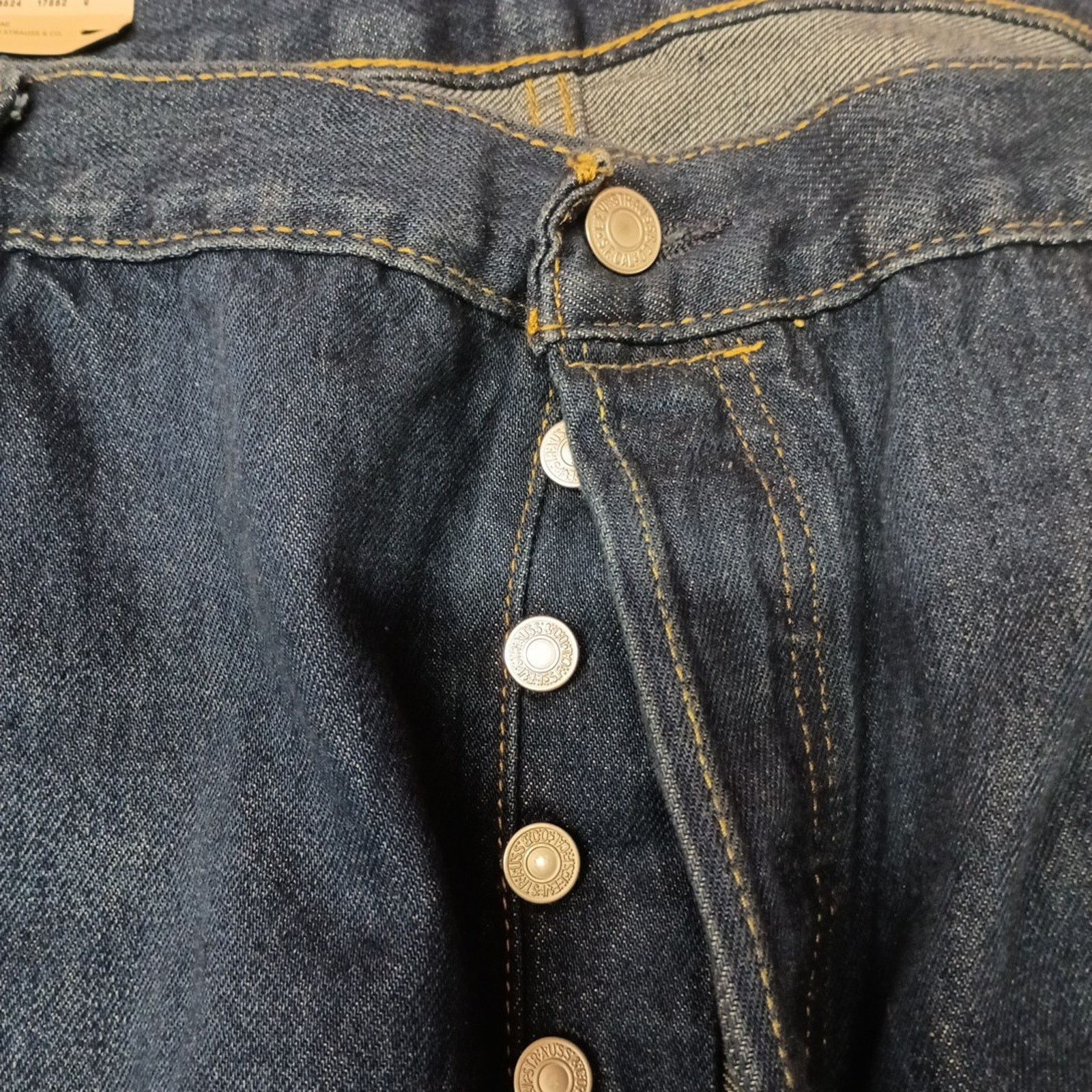 Levi's Levi's 501 Original Jeans Men 46x30 Blue Button Fly Straight Size US 44 / EU 60 - 5 Thumbnail