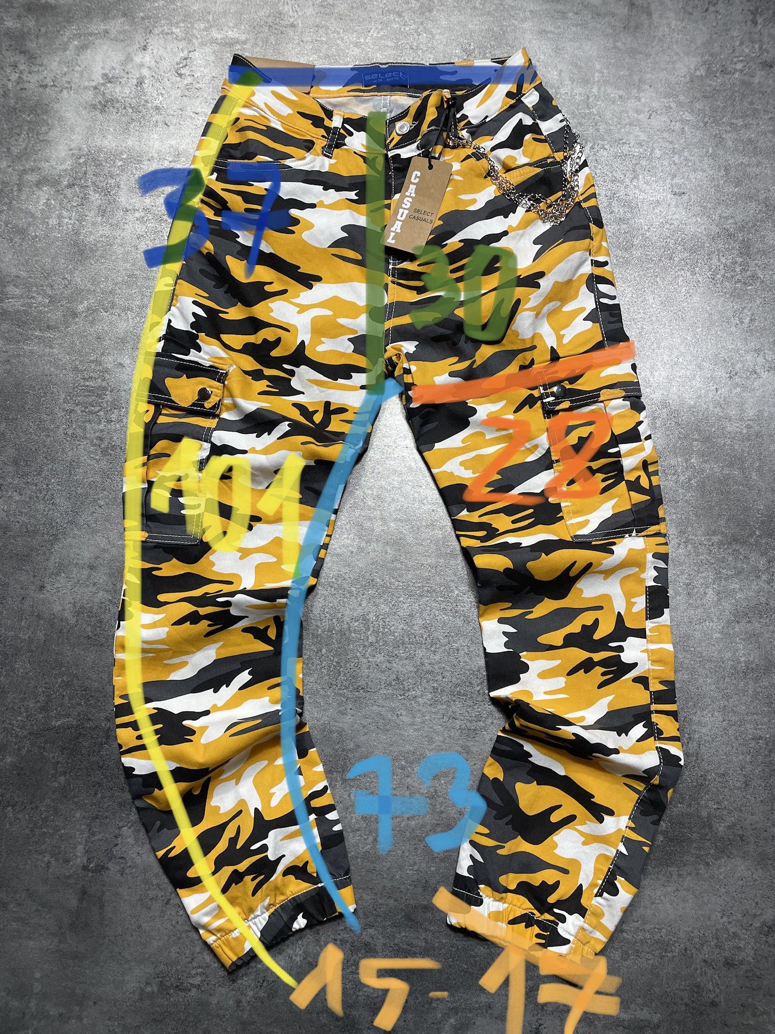 Vintage 🔥RARE🔥Camo Joggers Streetwear Hype Baggy Size 30" / US 8 / IT 44 - 9 Thumbnail