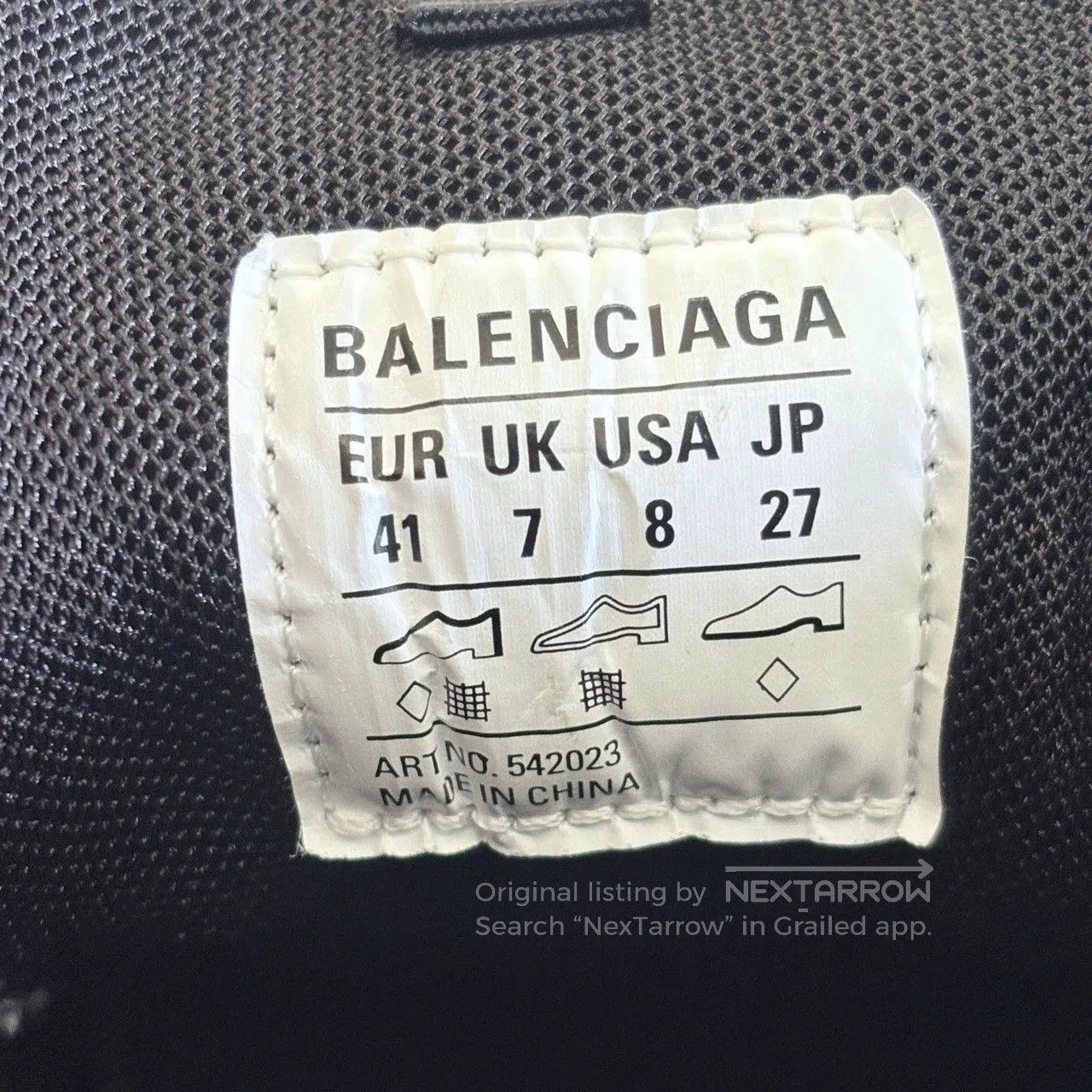 Balenciaga balenciaga track signature black and white sneakers. Size US 9 / EU 42 - 5 Thumbnail