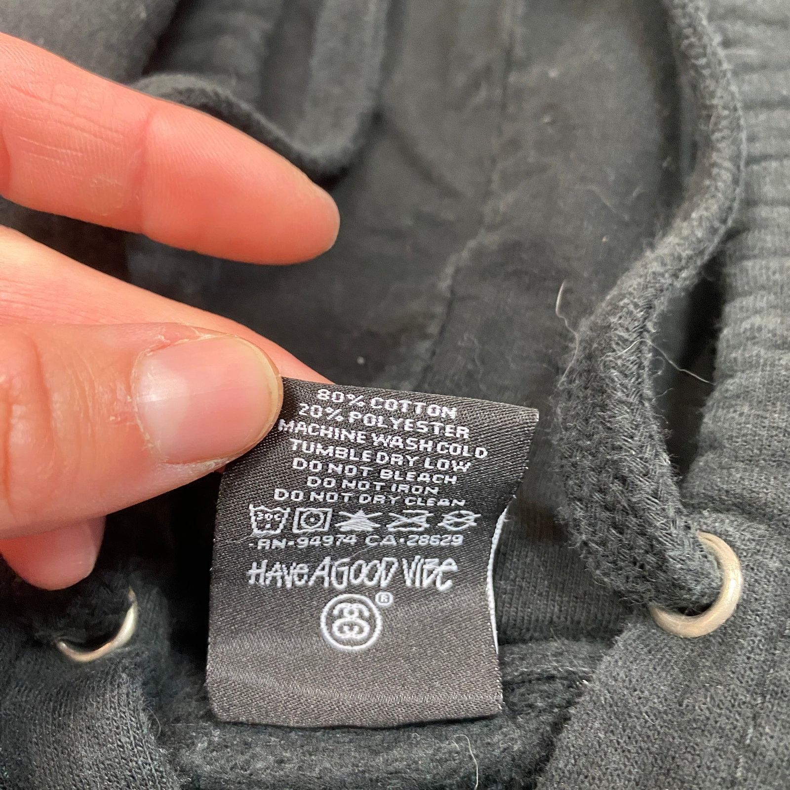 Stussy × Vintage Vintage Stussy 1980 N4 Big Logo Hoodie Mens Small Streetwear Size US S / EU 44-46 / 1 - 6 Thumbnail
