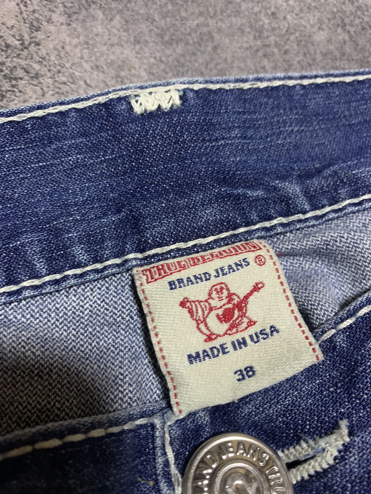 True Religion × Vintage VINTAGE Y2K TRUE RELIGION BILLY SUPER T DENIM JEANS USA Size US 38 / EU 54 - 9 Thumbnail