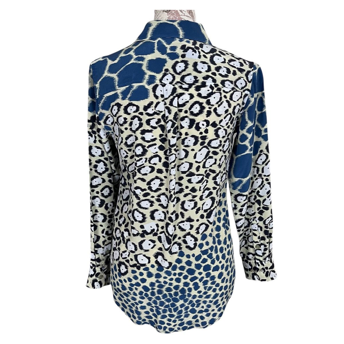 Equipment Equipment Femme Slim Signature Cape Town Collage Print XS TP Size XS / US 0-2 / IT 36-38 - 4 Thumbnail