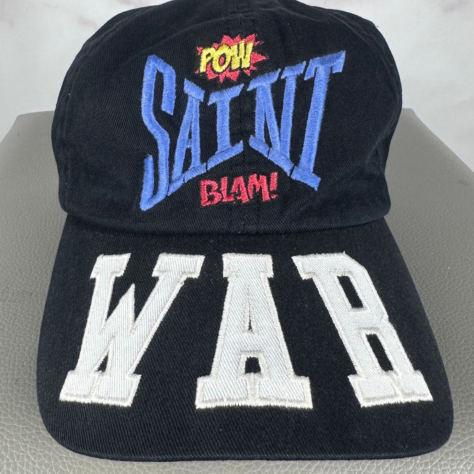 Saint Michael A/W21 Black ‘WAR’ Comic Hat Size ONE SIZE - 2 Thumbnail