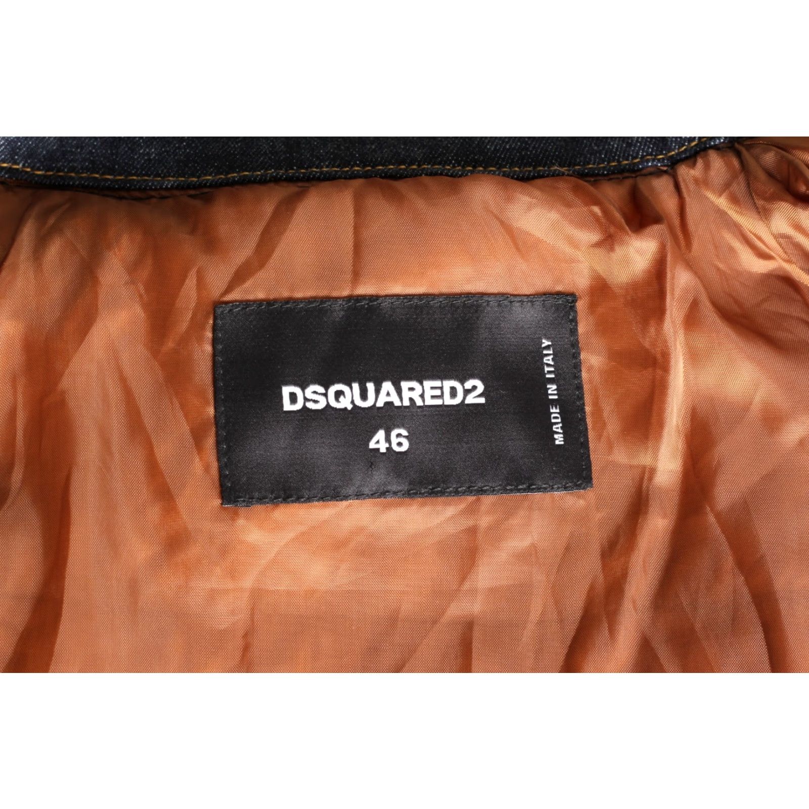 Dsquared2 DSQUARED2 Leather Denim Trim Padded Jacket Men EU 46 Jacket Mens Brown Black Blue 46 Regular Size US S / EU 44-46 / 1 - 7 Thumbnail