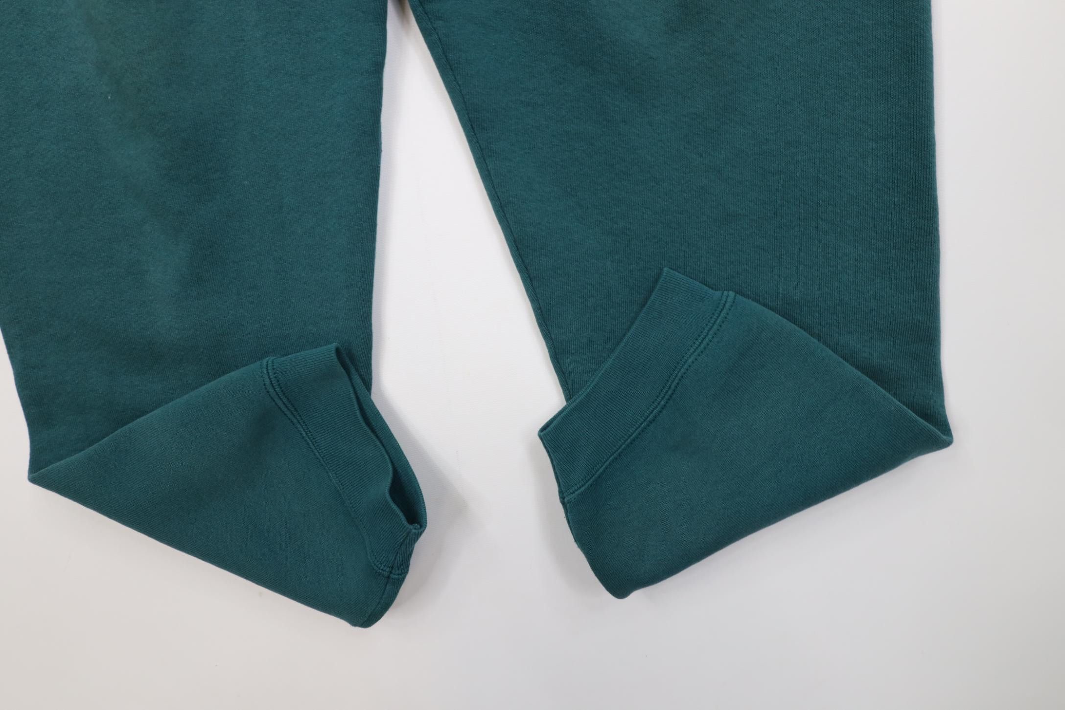 Vintage Vintage 90s Streetwear Blank Sweatpants Joggers Pants Green Size 28" / US 6 / IT 42 - 5 Thumbnail