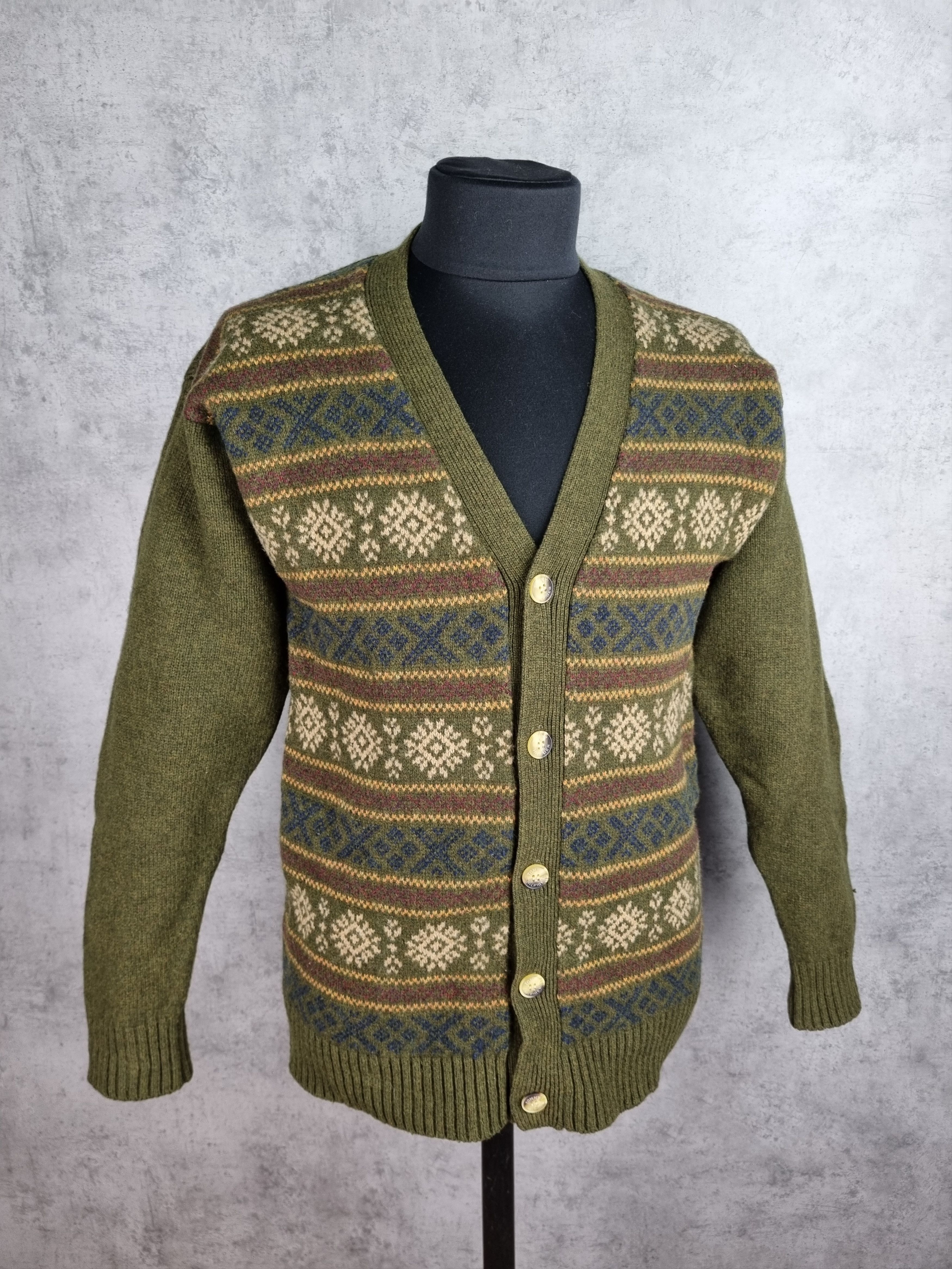 Tommy Hilfiger 90s Tommy Hilfiger Koret Knit Native Wool Navajo Cardigan Size US L / EU 52-54 / 3 - 16 Thumbnail