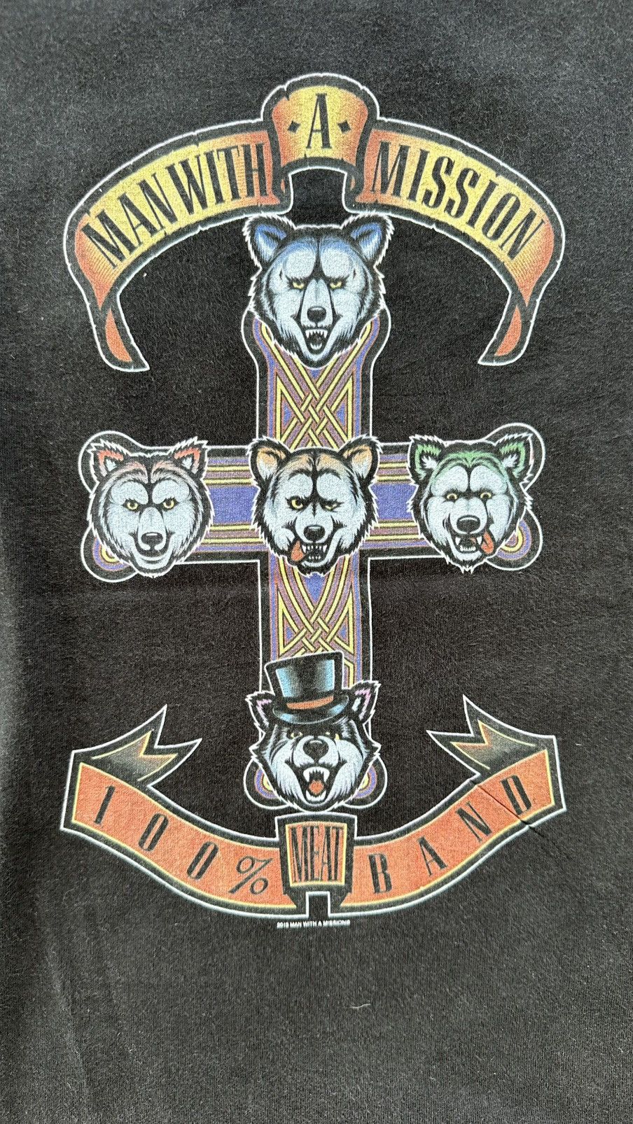 Japanese Brand MAN WITH A MISSION JAPAN BAND PUNK KISS TEE Size US M / EU 48-50 / 2 - 2 Thumbnail