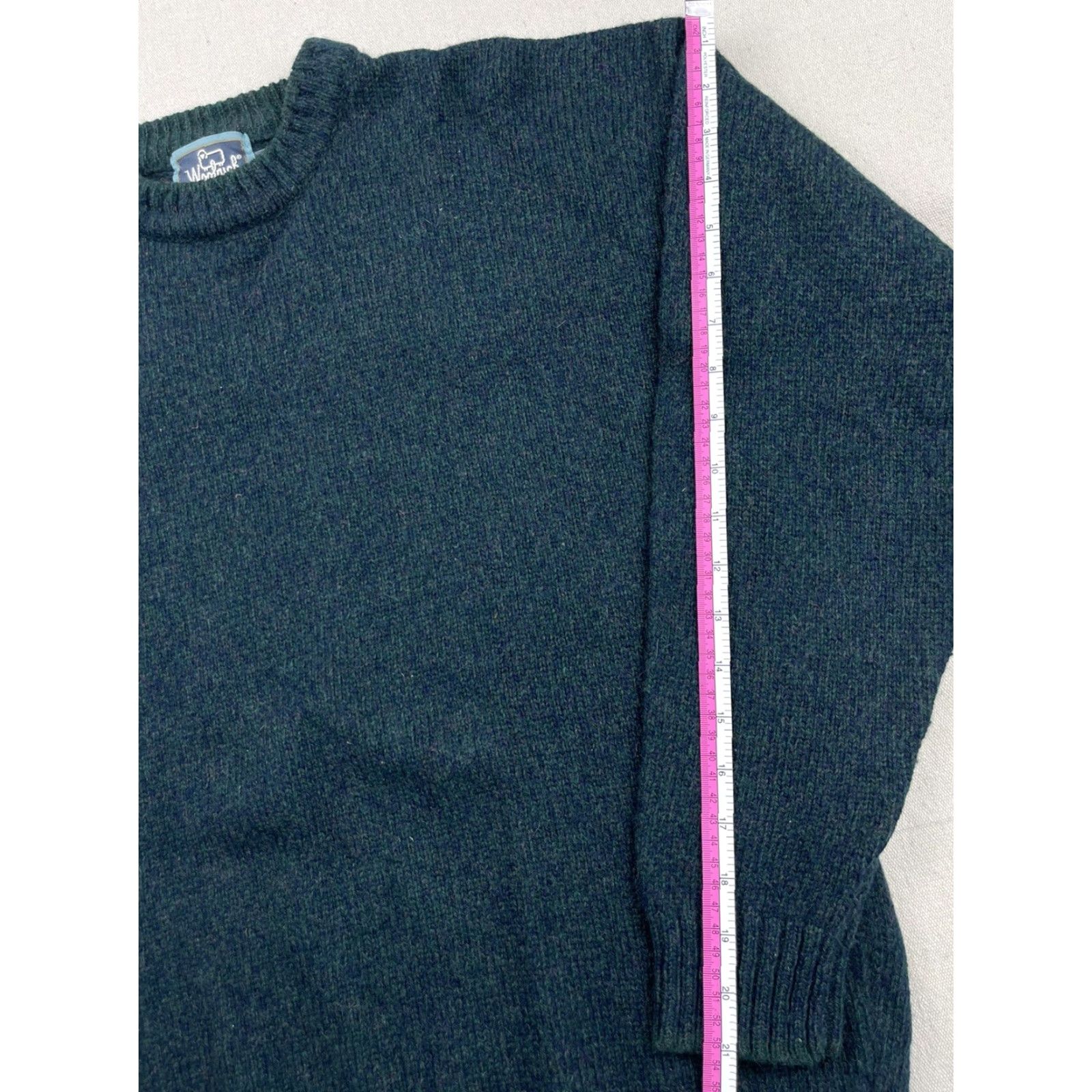 Vintage VINTAGE Woolrich Mens Sweater Knit Crewneck Wool Green Blue L Knit Crew Neck Sweater Fishing Hiking Men Size US L / EU 52-54 / 3 - 6 Thumbnail