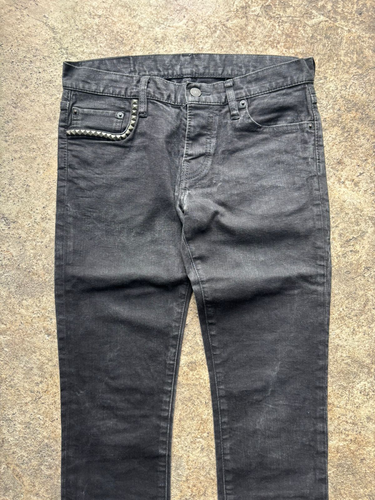 Hysteric Glamour 2000s Hysteric Glamour Studded Skinny Jeans Size 28" / US 6 / IT 42 - 2 Thumbnail