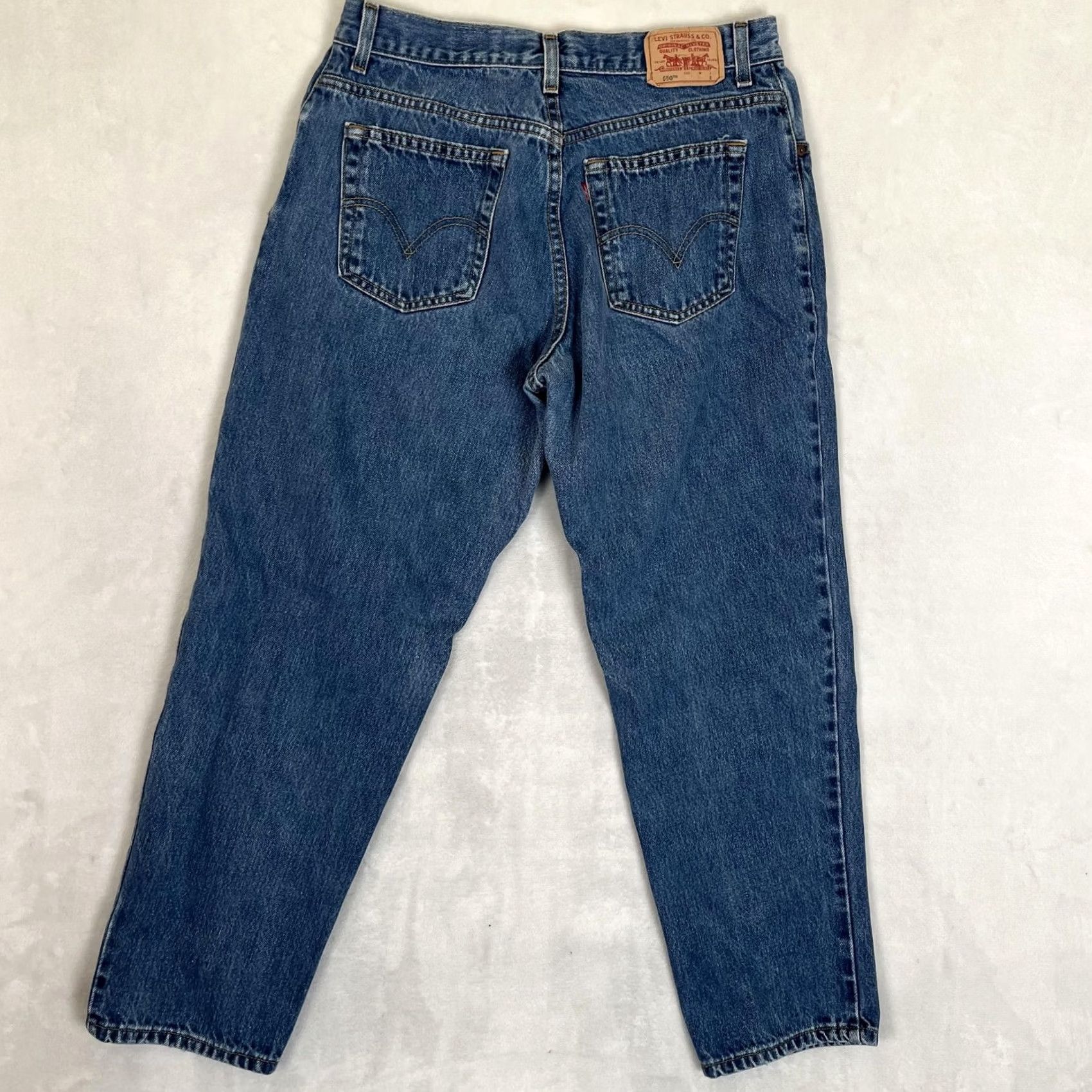 Levi's VTG Levi's 550 Classic Relaxed Tapered Jeans Womens 12 S 32x28 Blue Medium Denim Boots? Size 34" / US 12 / IT 48 - 6 Thumbnail