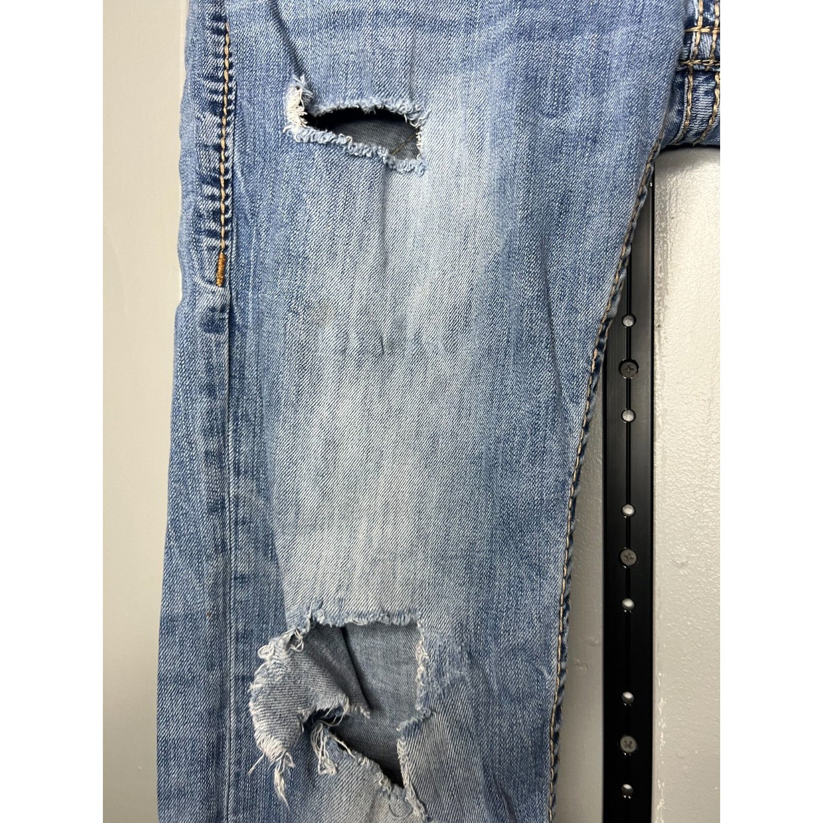 True Religion Vintage True Religion Geno Flap Thrashed Regular Straight Je Size US 30 / EU 46 - 8 Thumbnail