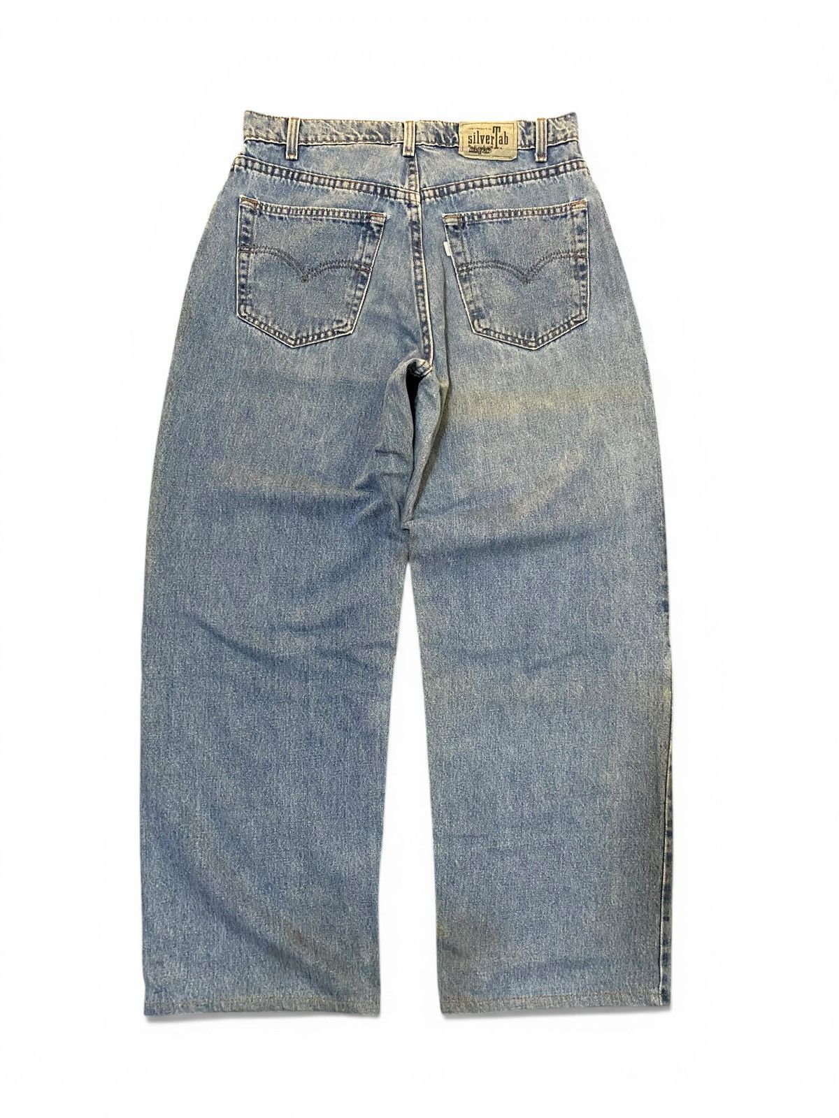 Levi's Vintage 90’s Baggy Levis Silvertab Loose Wide Leg Blue pants Size US 31 - 5 Thumbnail