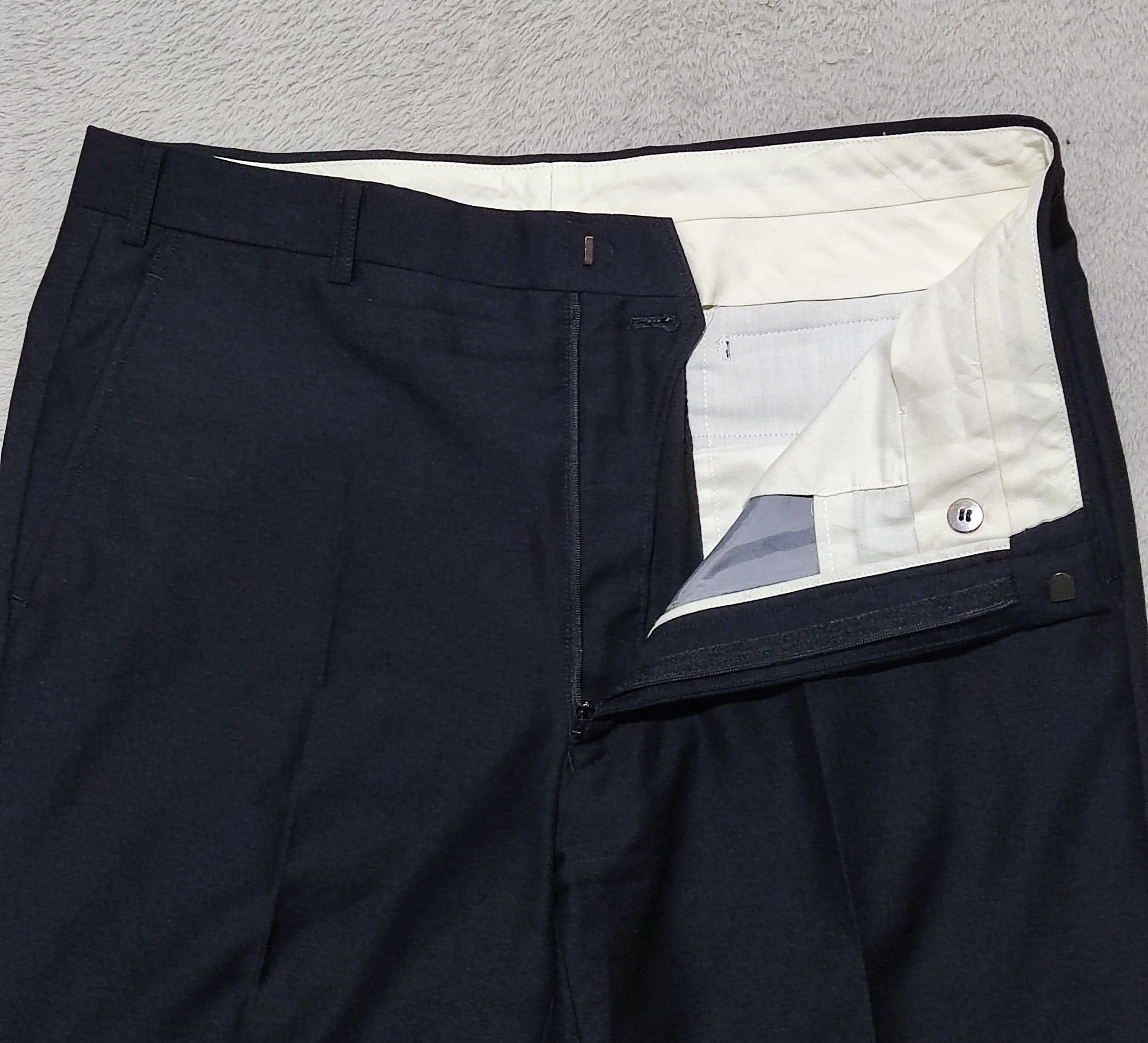 Burberry Vintage Burberrys Wool Mohair Blend Trousers Navy Blue Japan Size US 34 / EU 50 - 4 Thumbnail