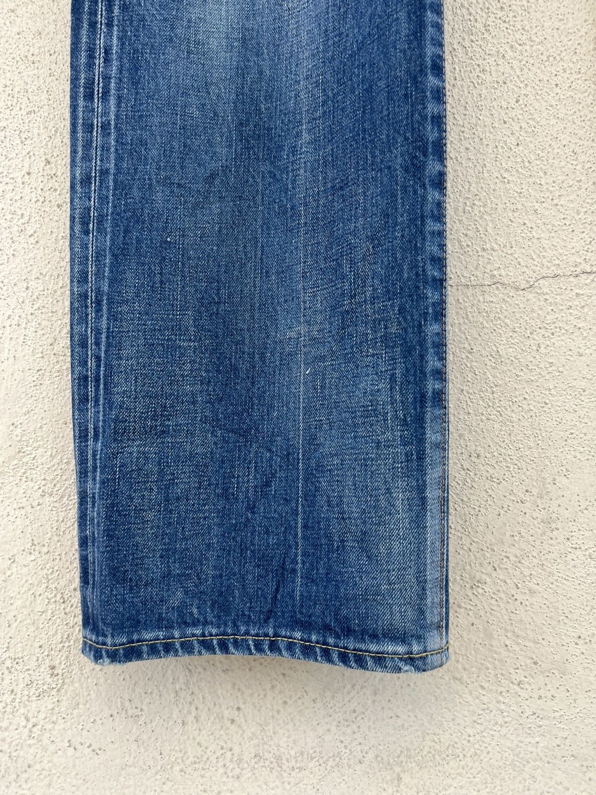 Chimala Chimala Japan Distressed Fade Denim Selvedge Jeans Size US 32 / EU 48 - 9 Thumbnail
