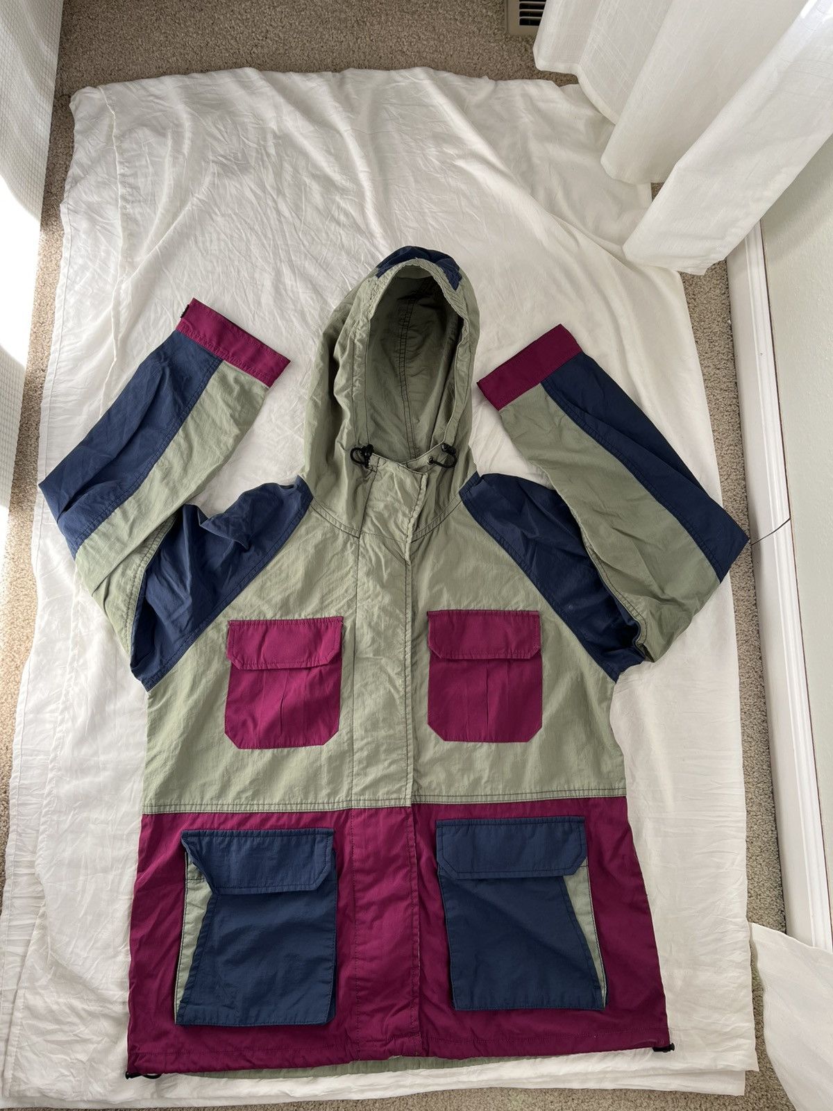 Other × Vintage Windbreaker jacket with hoodies Size US L / EU 52-54 / 3 - 4 Thumbnail