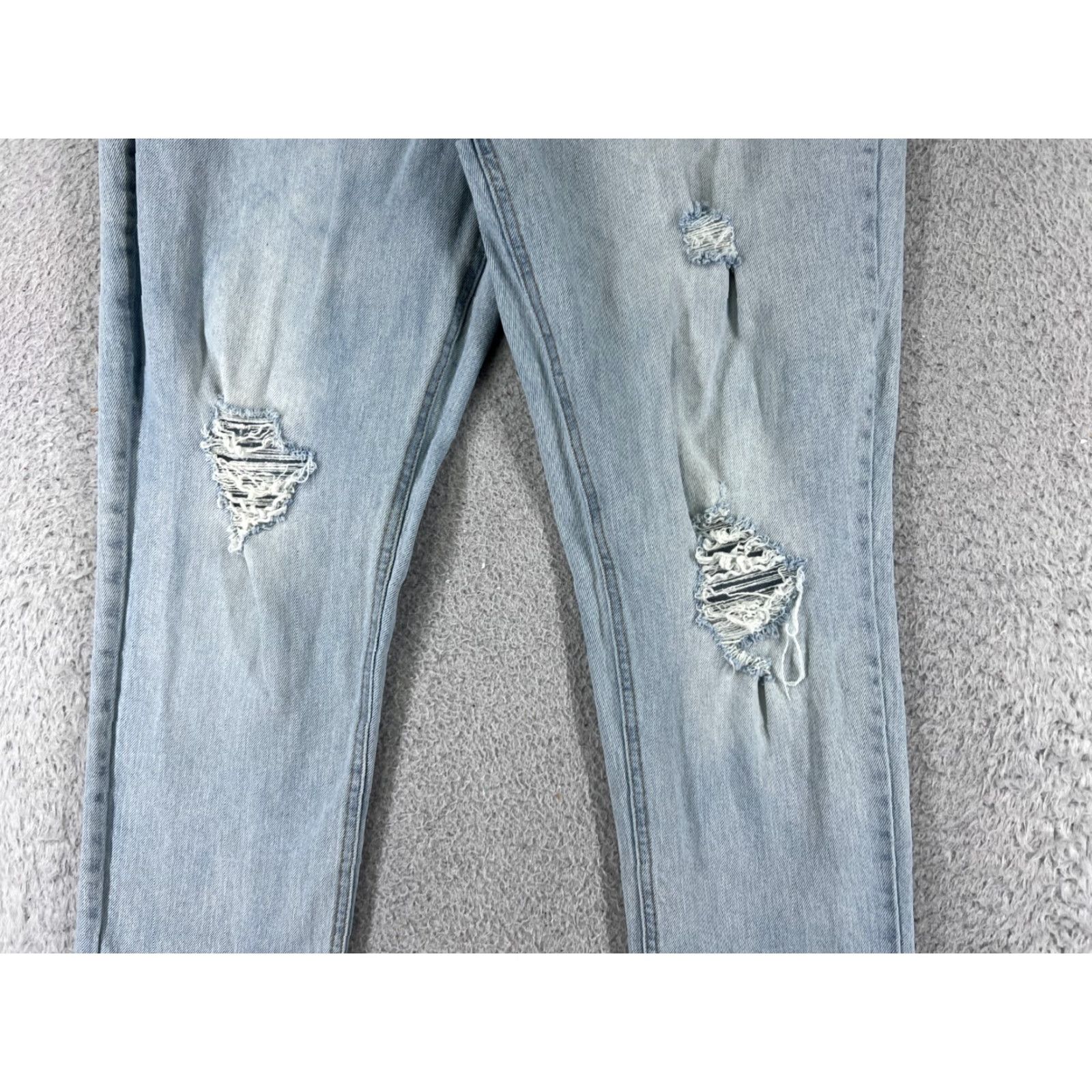 Vintage VINTAGE Seven7 Jeans Women 14 Blue Denim Distressed Light Weekend Slim Fit 32x28 Jeans Size 36" / US 14 / IT 50 - 3 Thumbnail
