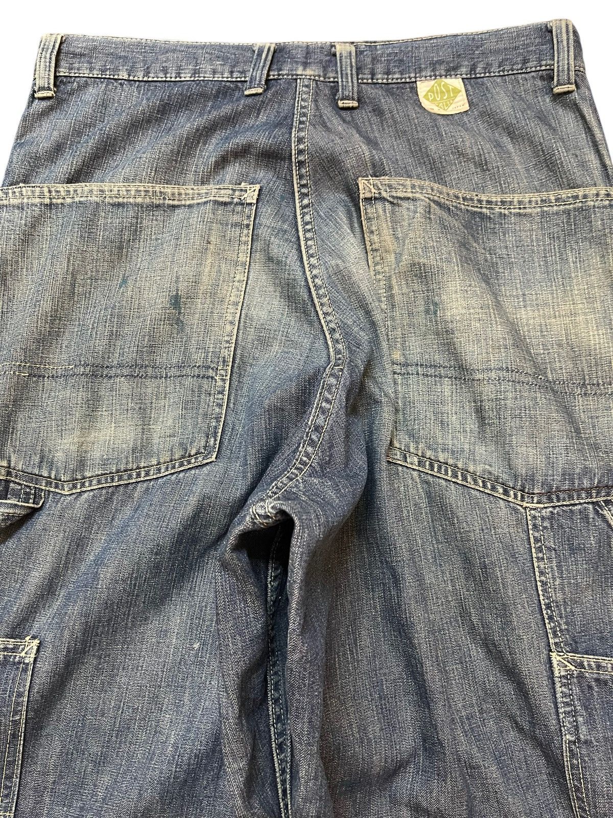 Post Overalls Vintage Japan Post Overall Mud Wash Style Ripped Baggy Jeans Size US 30 / EU 46 - 5 Thumbnail