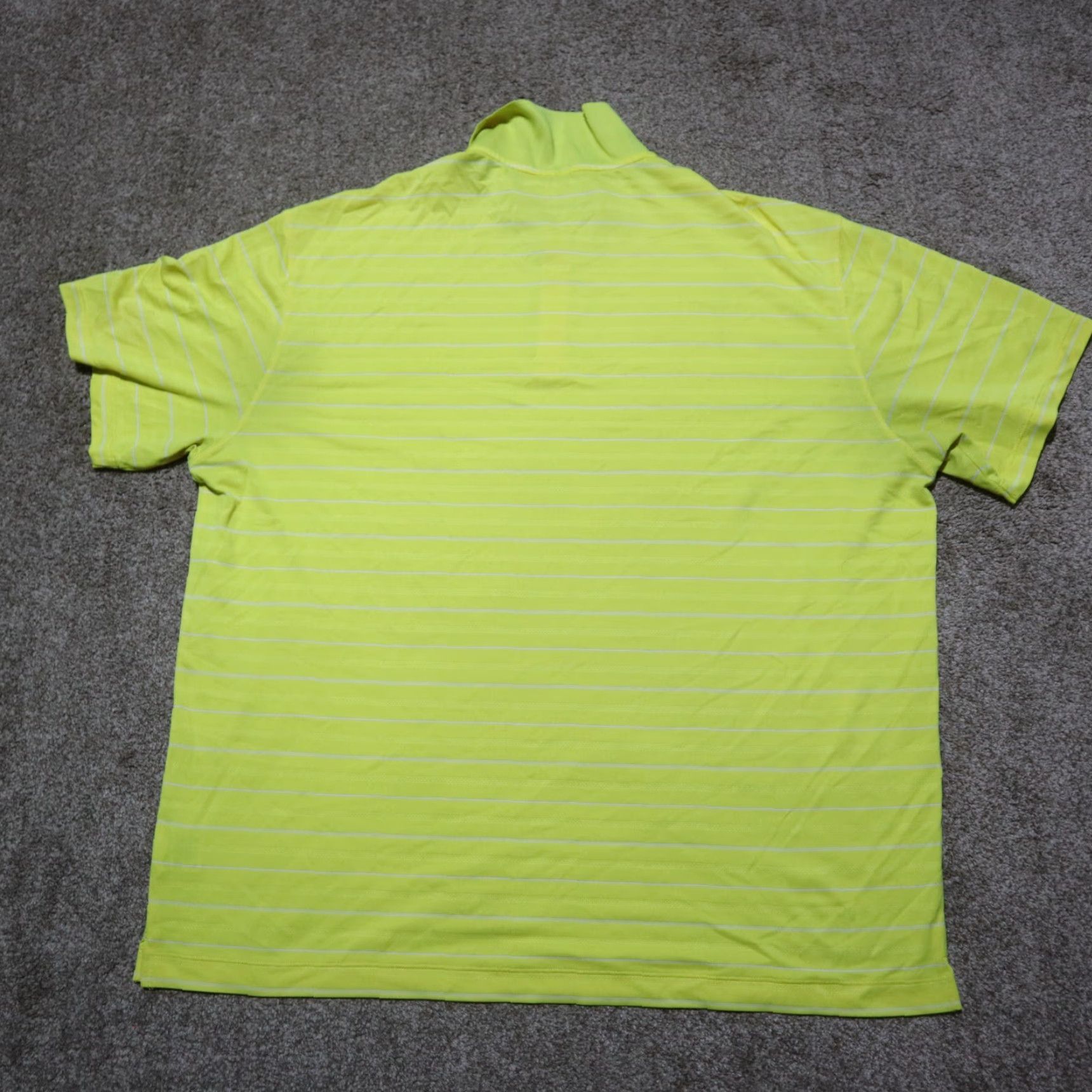 Nike Nike Tour Performance Polo Shirt Golf 2XL Yellow Striped Logo Shirt Mens Polo 2XL Nike Tour Performance Golf Shirt Size US XXL / EU 58 / 5 - 8 Thumbnail