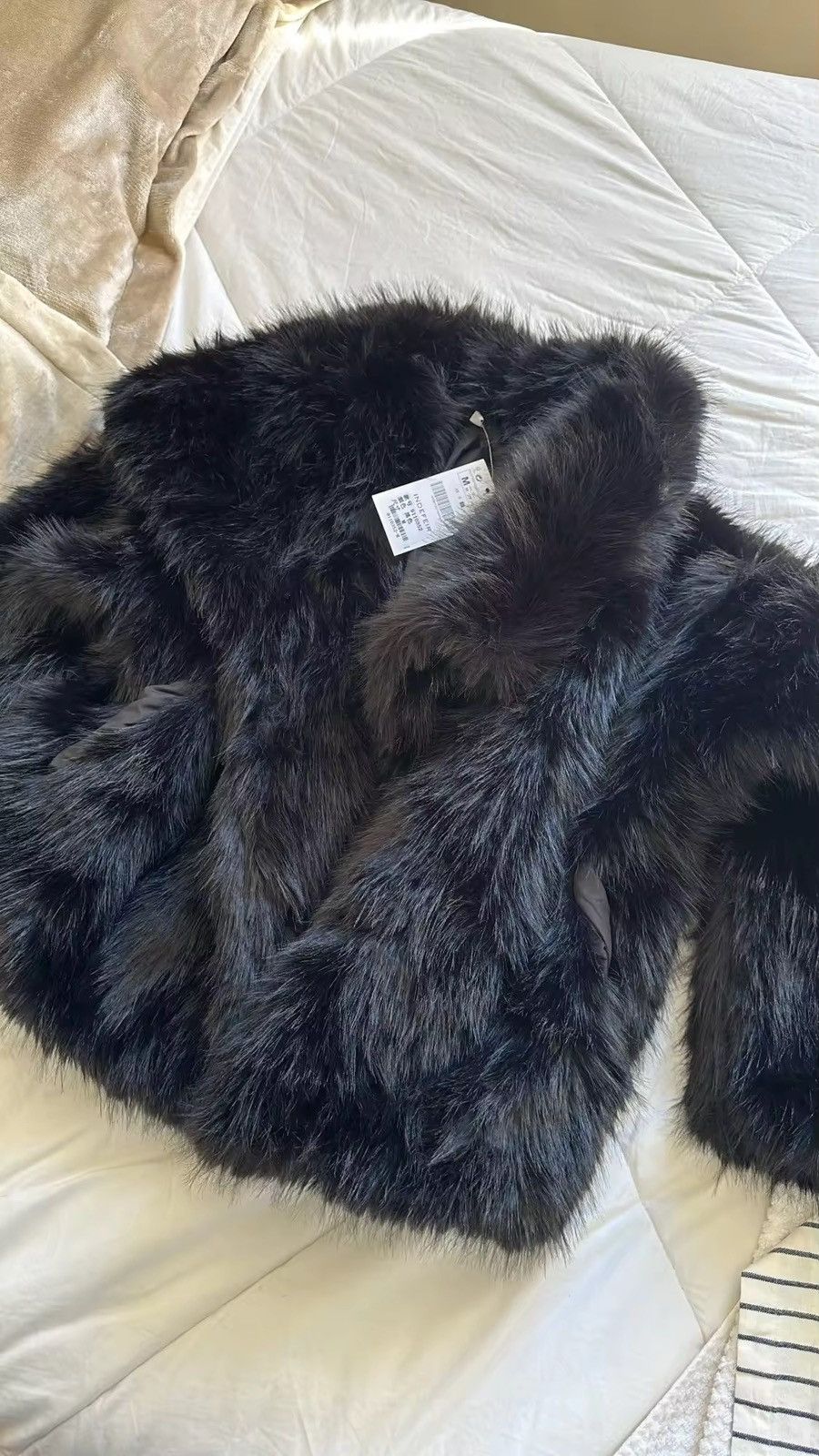 Japanese Brand × Vintage Ladies Faux Fur Plush Wool Long Sleeve Jacket Size M / US 6-8 / IT 42-44 - 6 Thumbnail
