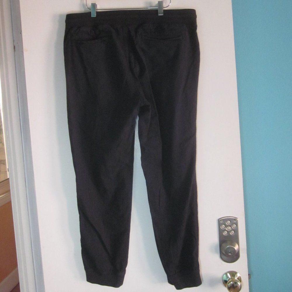 Gap Gap Mens Charcoal Heather Herringbone Jogger Pant Size L Size US 29 - 2 Thumbnail