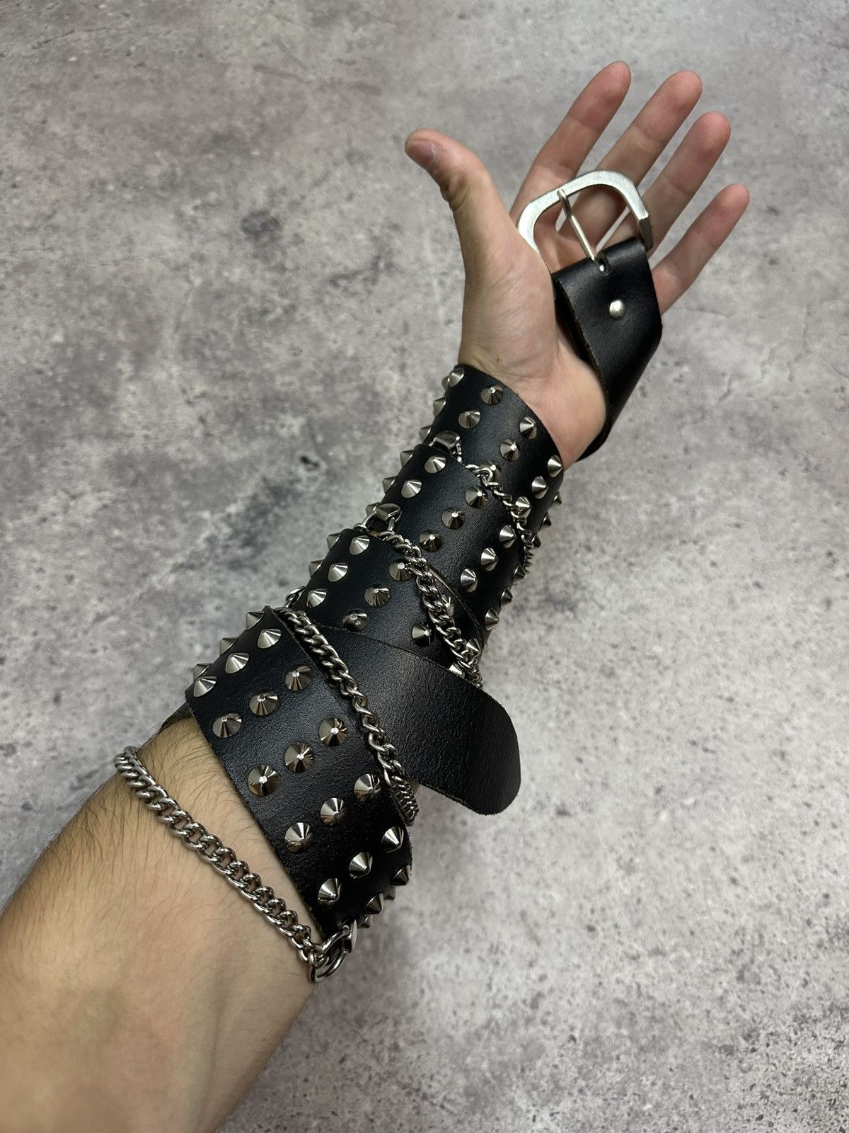 Hysteric Glamour Vintage Y2K Zip Waist Rick Owens Style Punk Leather Belt Size 34 - 13 Thumbnail