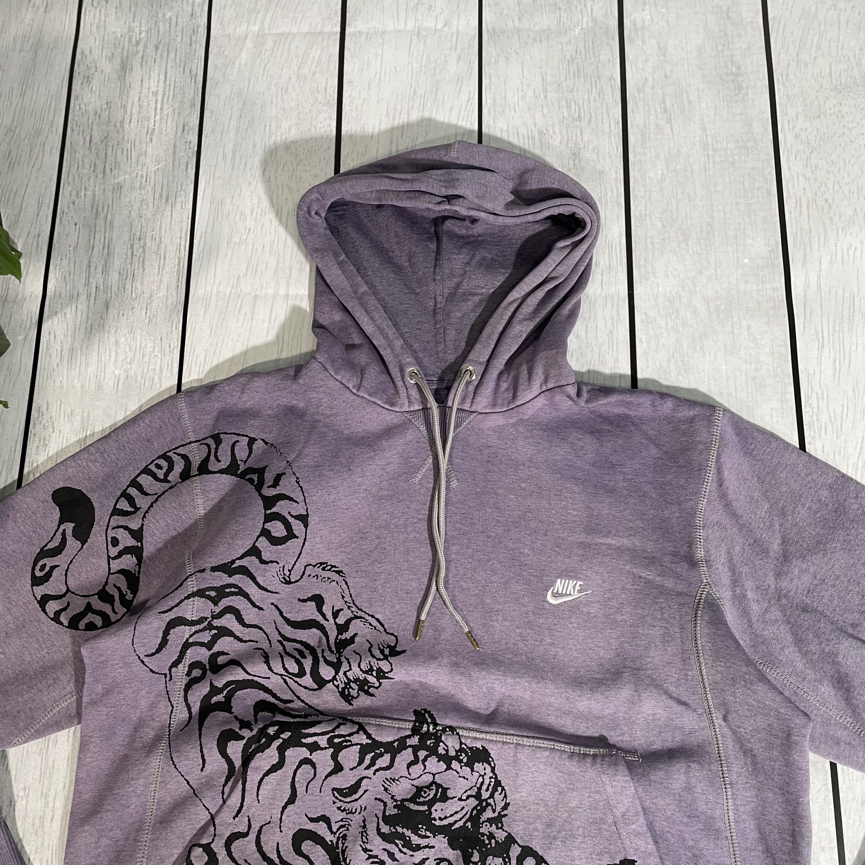 Nike Custom Nike Hoodie Tiger streetwear art grunge opium y2k Size US L / EU 52-54 / 3 - 4 Thumbnail