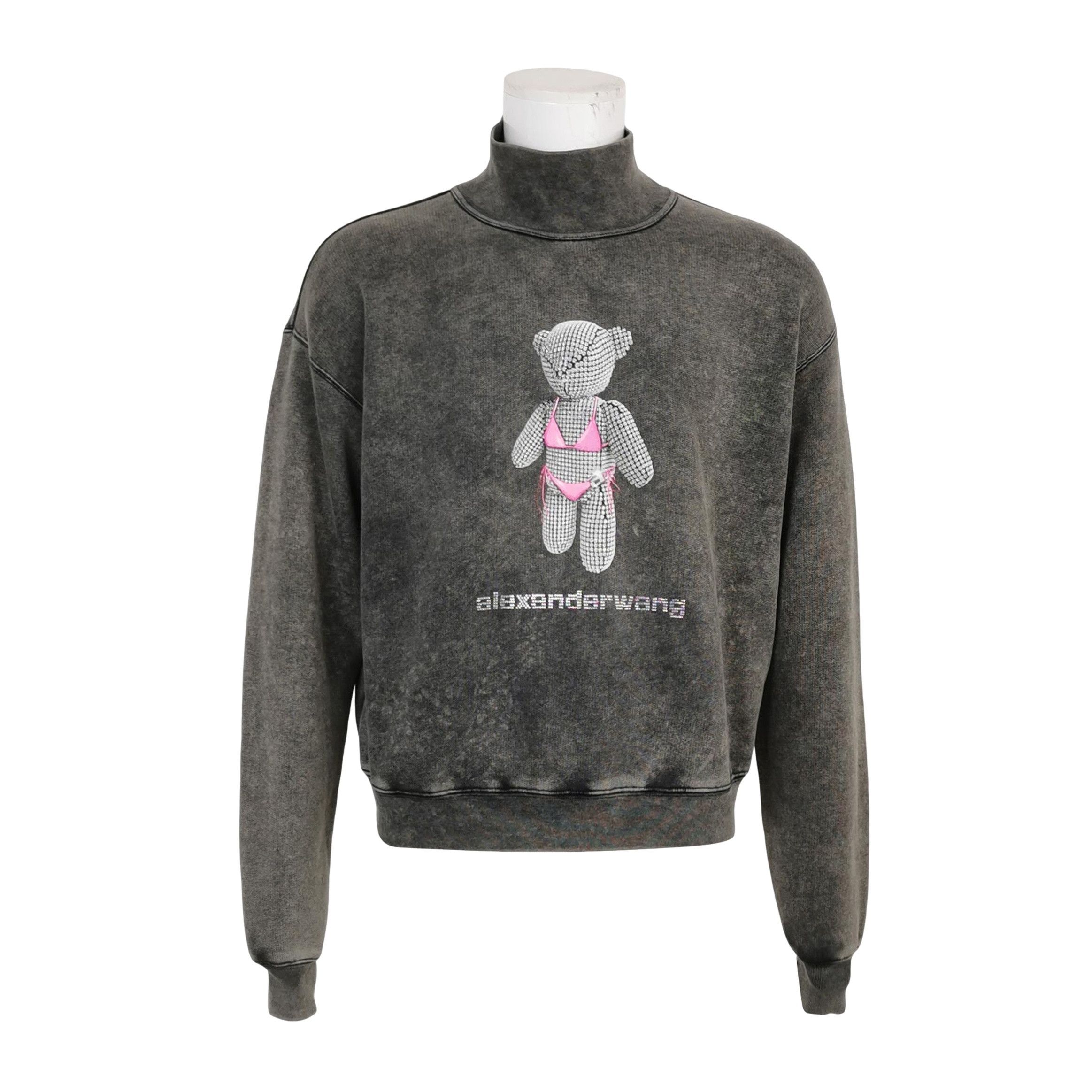 Alexander Wang Alexander Wang Crystal Bear Sweatshirt XS Size US XS / EU 42 / 0 - 1 Thumbnail