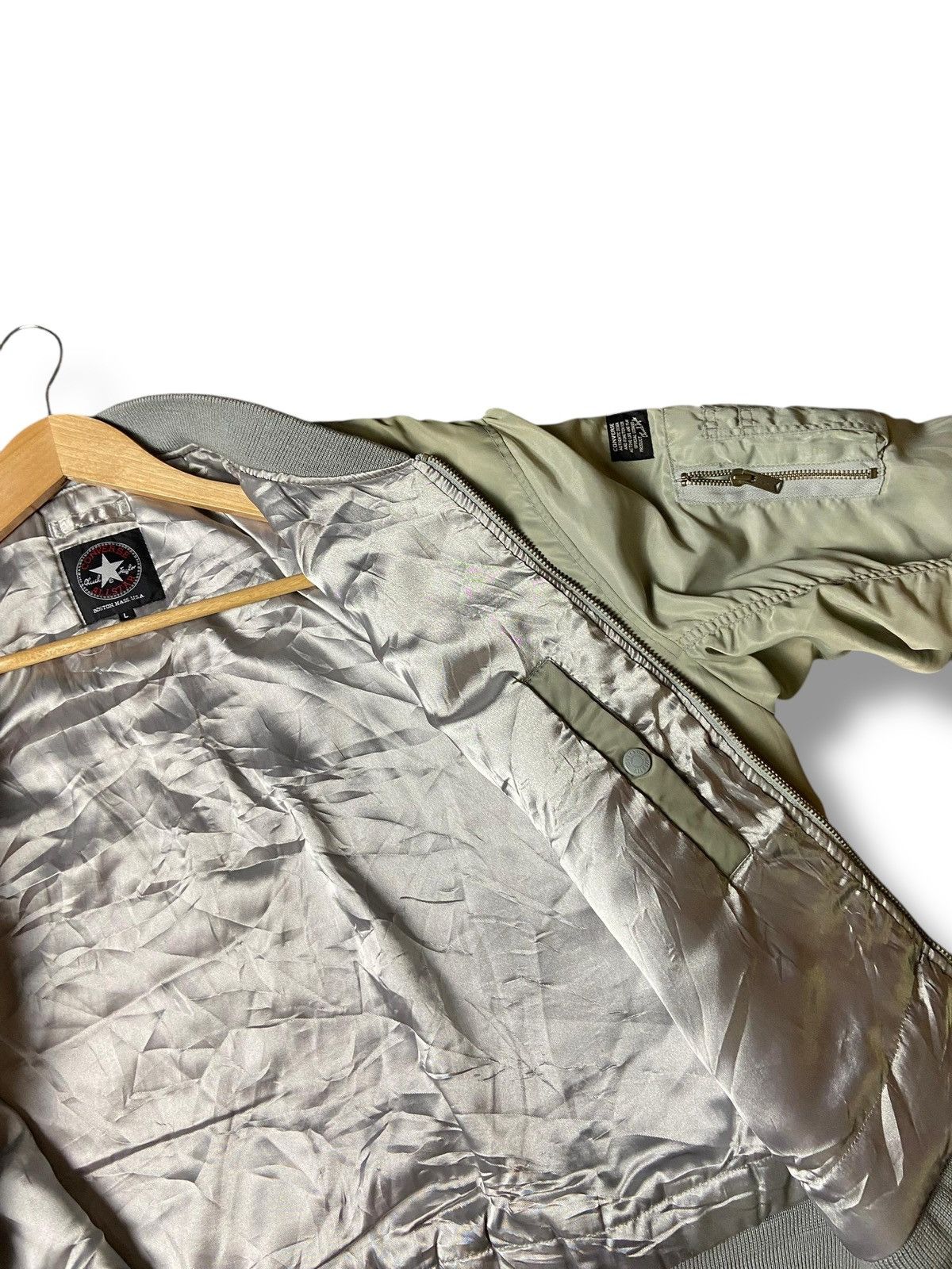 Converse × Japanese Brand × Vintage Vintage CONVERSE ALL STARS Bomber Jacket (126) Size US L / EU 52-54 / 3 - 3 Thumbnail