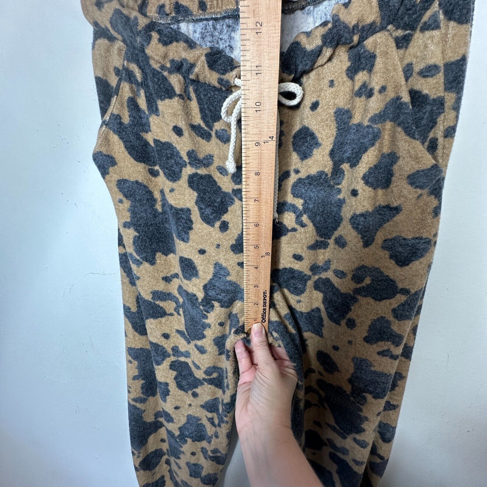 Other Entro Tan Black Cheetah Drawstring Jogger Pants Pockets L Size 34" / US 12 / IT 48 - 11 Thumbnail
