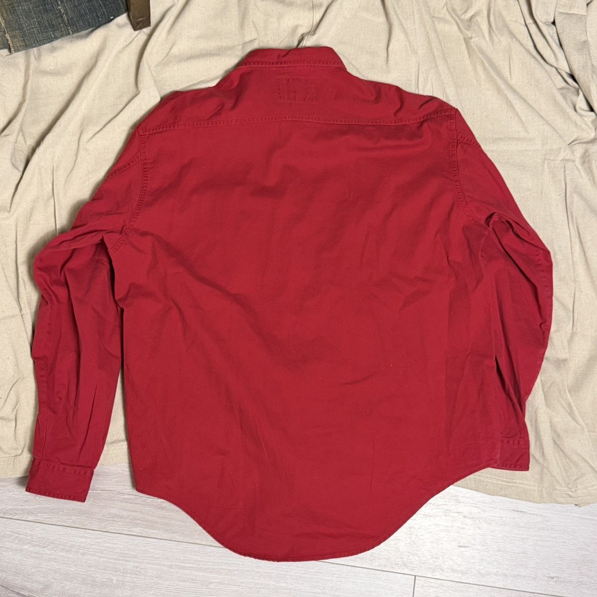 Levi's [Levi’s] 90’s Vintage Red Work Shirt Jacket Size US XL / EU 56 / 4 - 2 Thumbnail