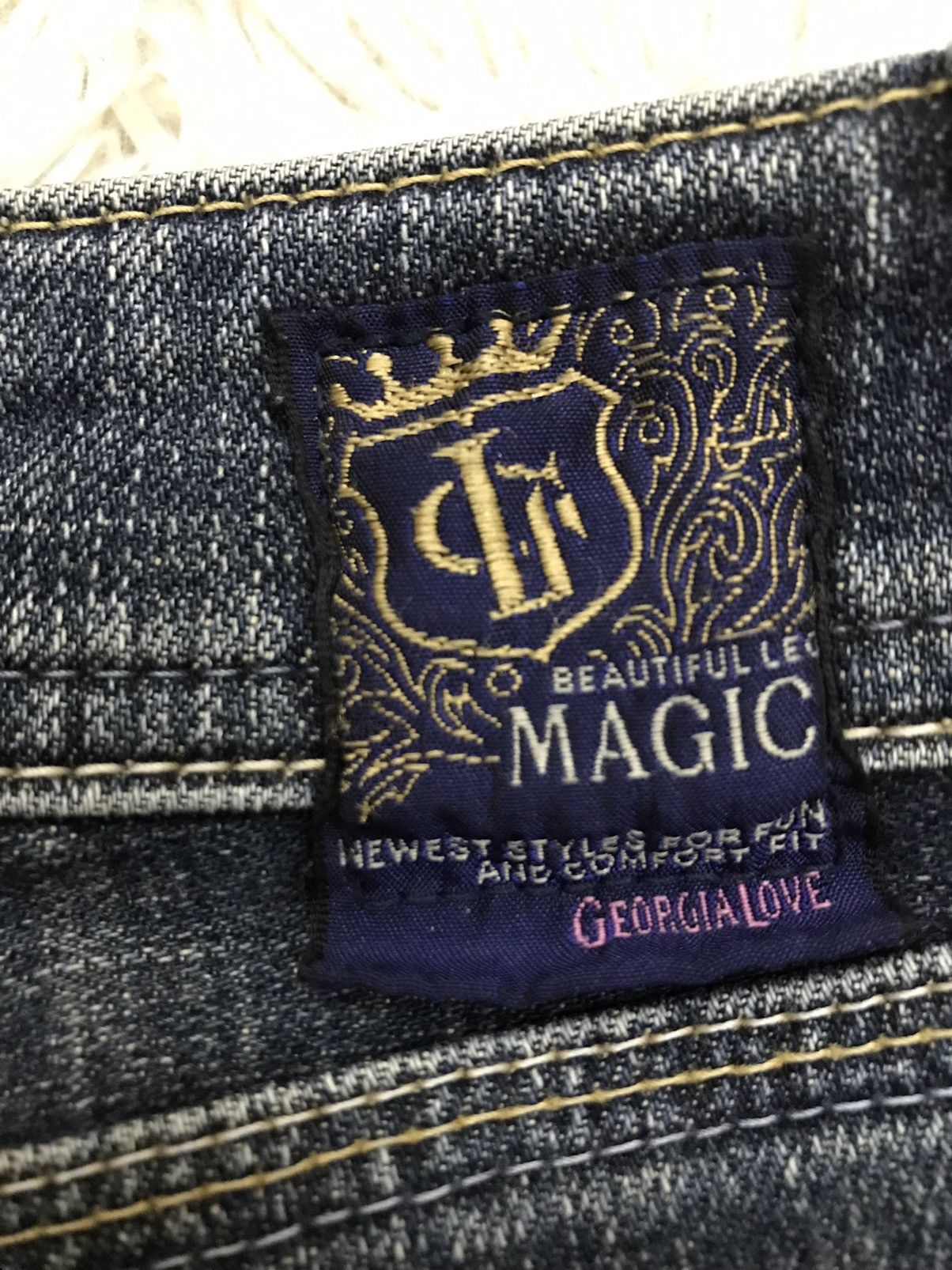 Japanese Brand Vintage Georgia Love Flare Denim Jeans Size US 28 / EU 44 - 8 Thumbnail