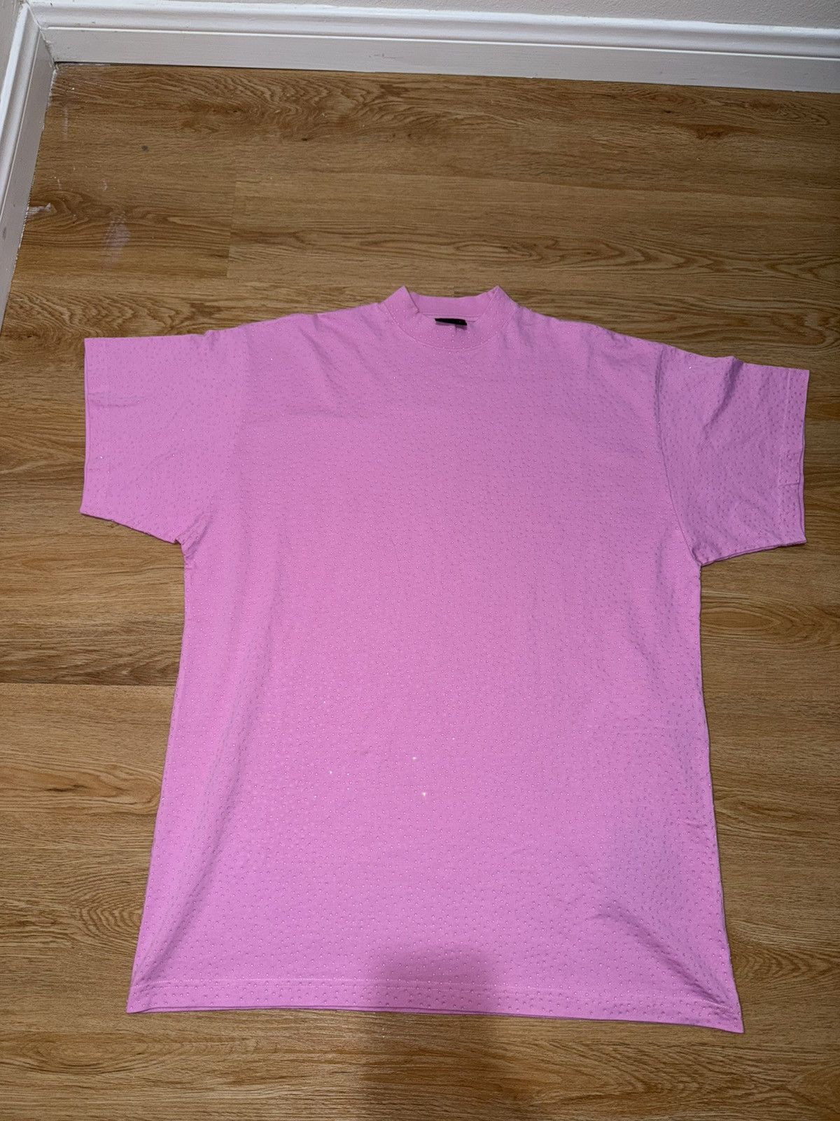 Balenciaga Balenciaga pink Rhinestone Shirt Size US L / EU 52-54 / 3 - 2 Thumbnail