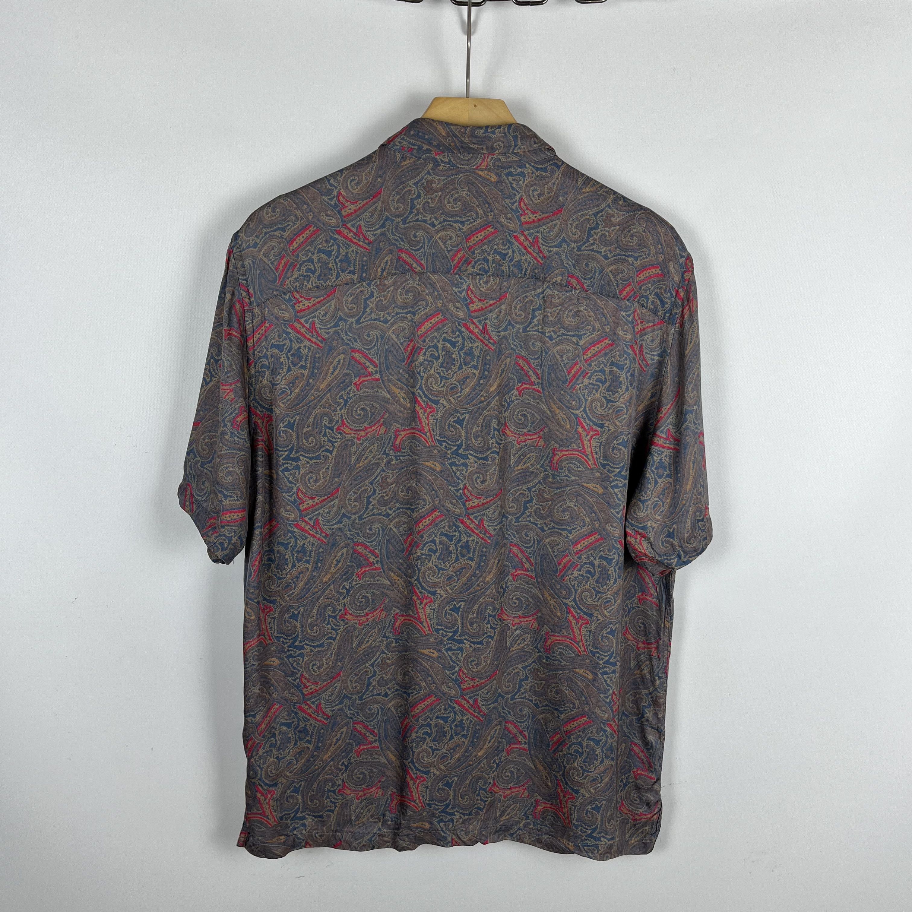 Allsaints AllSaints Oslo Paisley Crazy Art SS Button Up Shirt Size US XS / EU 42 / 0 - 14 Thumbnail