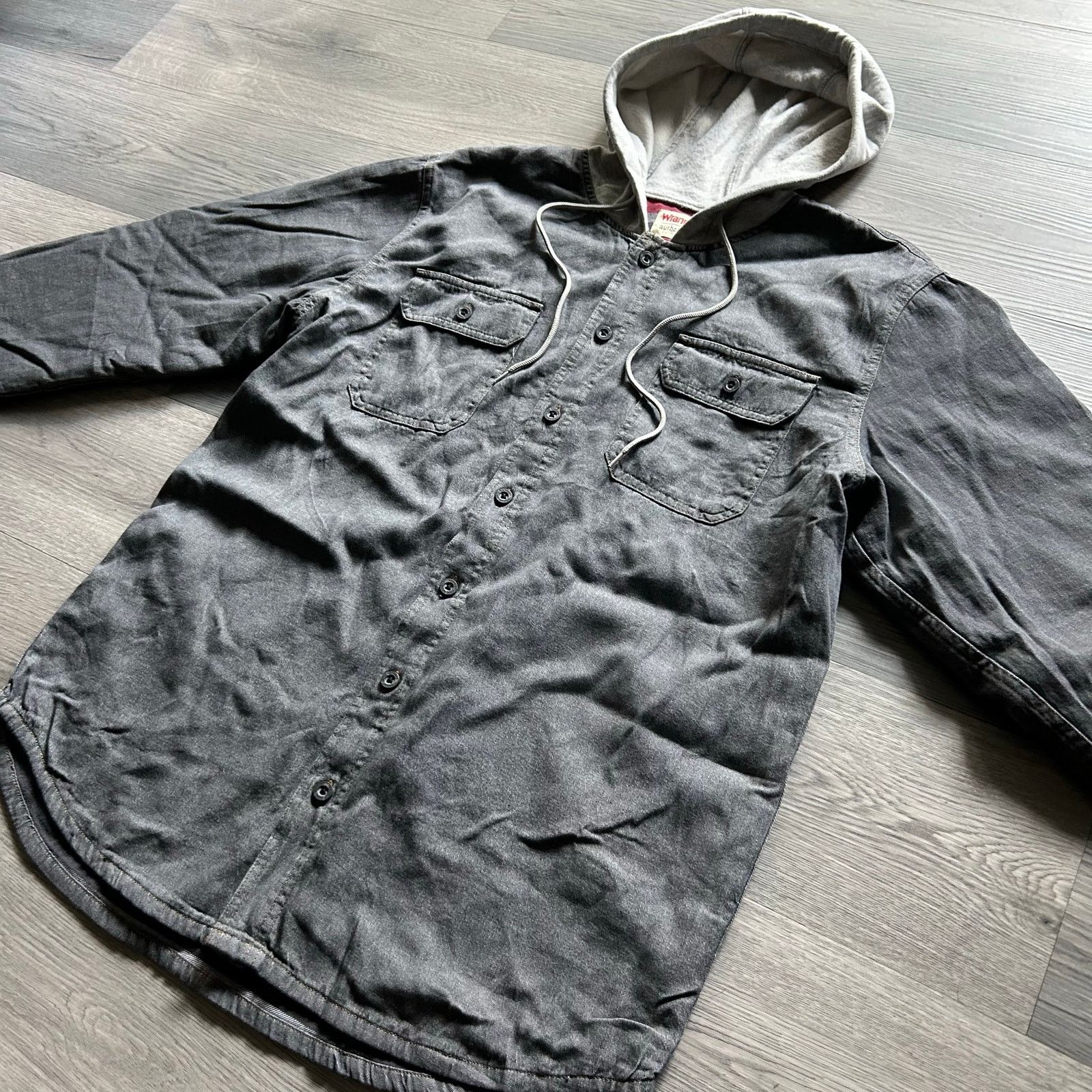 Wrangler Wrangler Authentics Fleece Lined denim Hooded Shirt Jacket Size US L / EU 52-54 / 3 - 3 Thumbnail