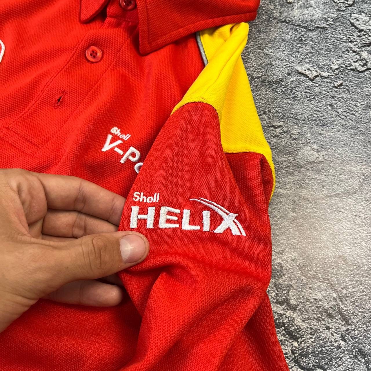 Ferrari × Vintage Vintage Shell Ferrari Red Long SLeeve Polo Shird,Size XL Size XL / US 12-14 / IT 48-50 - 5 Thumbnail