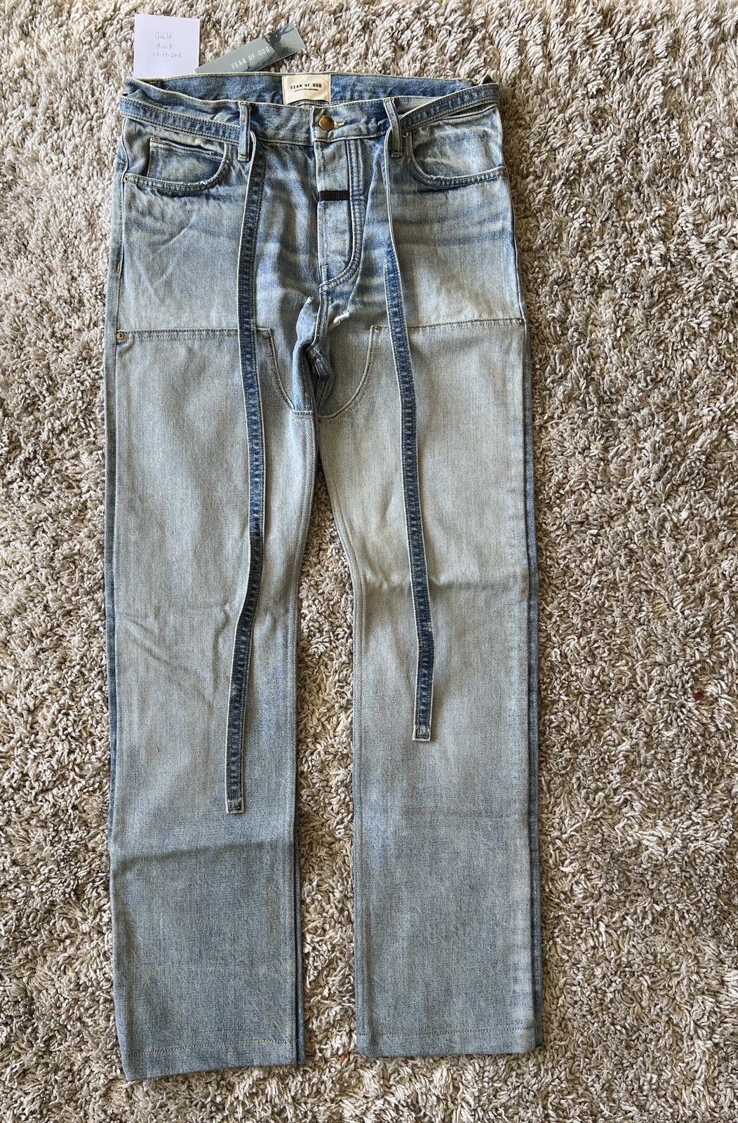 Fear of God Sixth Collection Relaxed Denim Work Pants