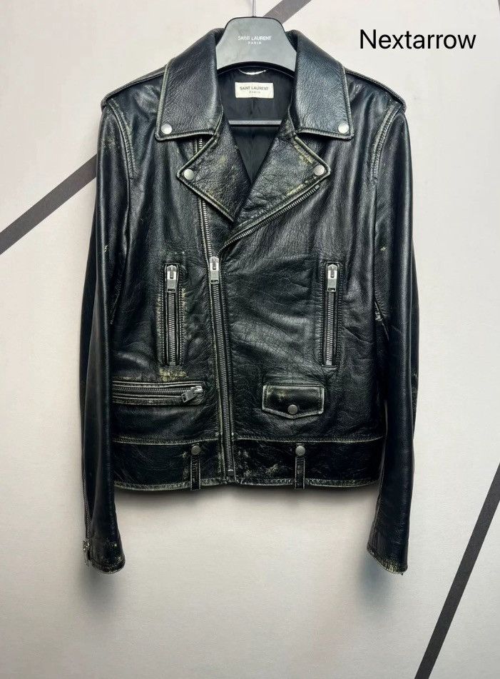 Santa Cruz Skateboards × Yves Saint Laurent Saint Laurent SLP genuine leather jacket 2412-Nextarrow Size US M / EU 48-50 / 2 - 1 Thumbnail
