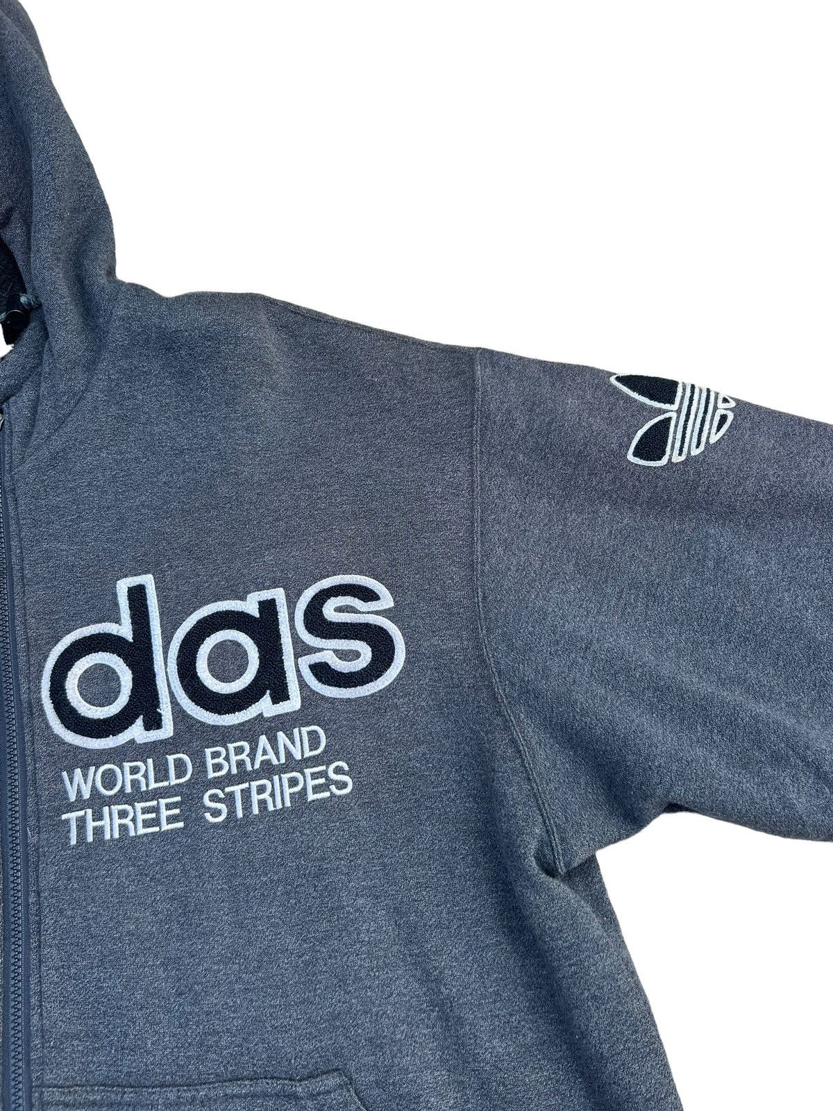 Adidas × Descente RARE!!! Vintage 90s ADIDAS Big Logo Grey Hoodie Parka Jacket Size US XL / EU 56 / 4 - 15 Thumbnail