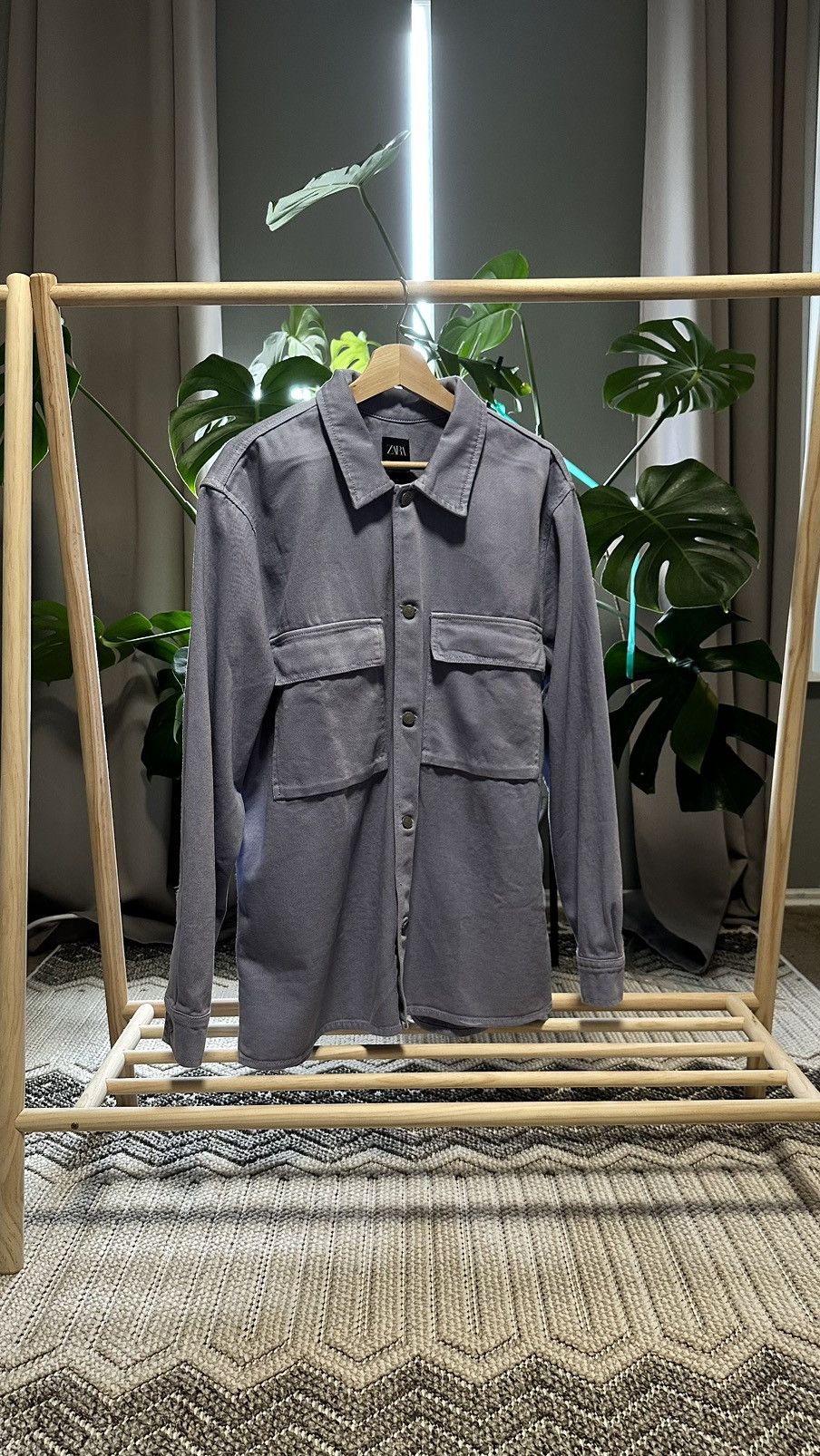 Zara ZARA Utility Button Down Size US XL / EU 56 / 4 - 1 Thumbnail
