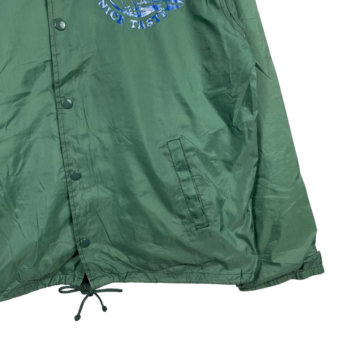 Vintage Zion Dub Plate Nice Tasty Delivery Staff Coach Jacket Green Size US L / EU 52-54 / 3 - 6 Thumbnail