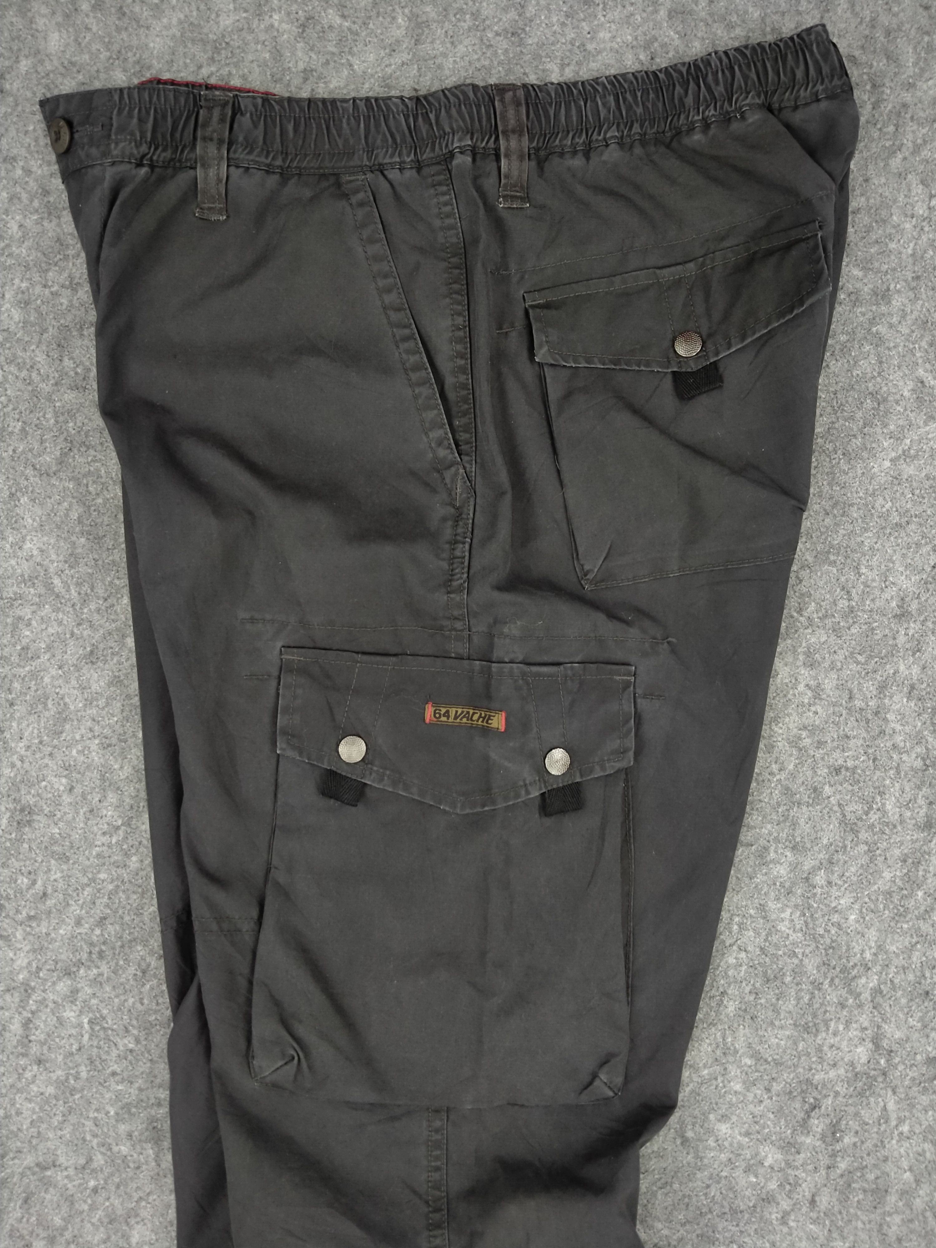 Japanese Brand Vache Japanese Brand Elastic Cargo Multi Pocket Pants -CP133 Size US 33 - 4 Thumbnail