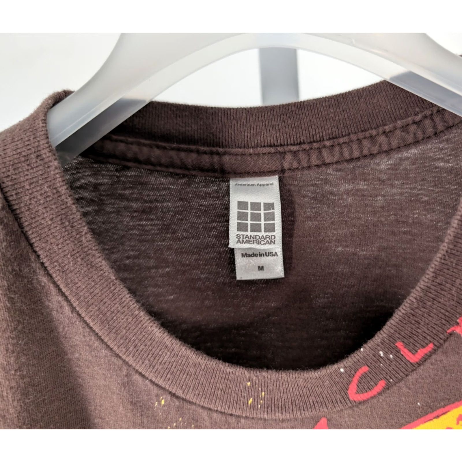 American Apparel VINTAGE Clap Your Hands Say Yeah T-Shirt American Apparel Brown M USA Indie Rock Band Mens Size US M / EU 48-50 / 2 - 4 Thumbnail