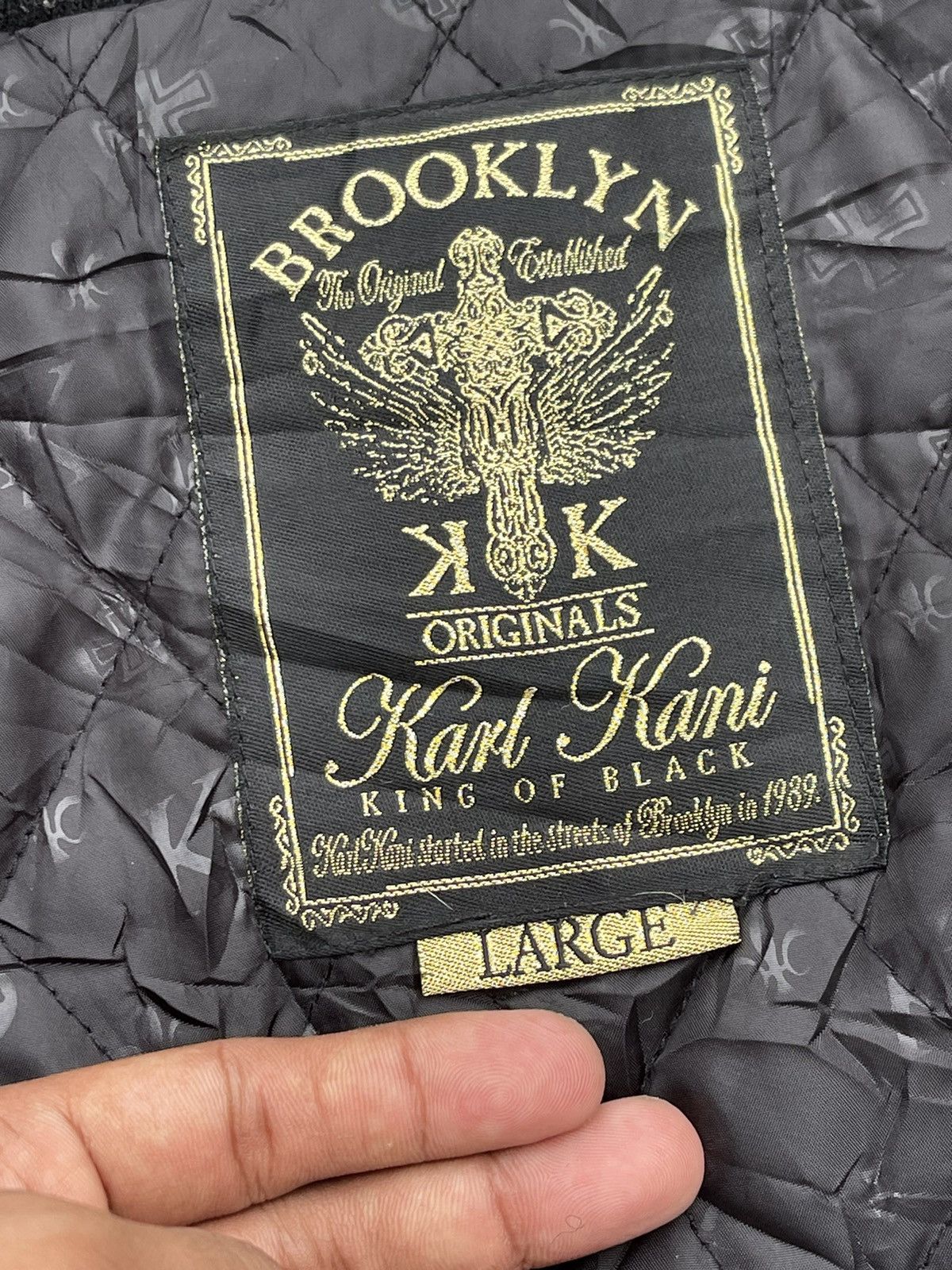 If Six Was Nine 🔥Vintage Karl Kani Down Vest Jacket Size US L / EU 52-54 / 3 - 7 Thumbnail