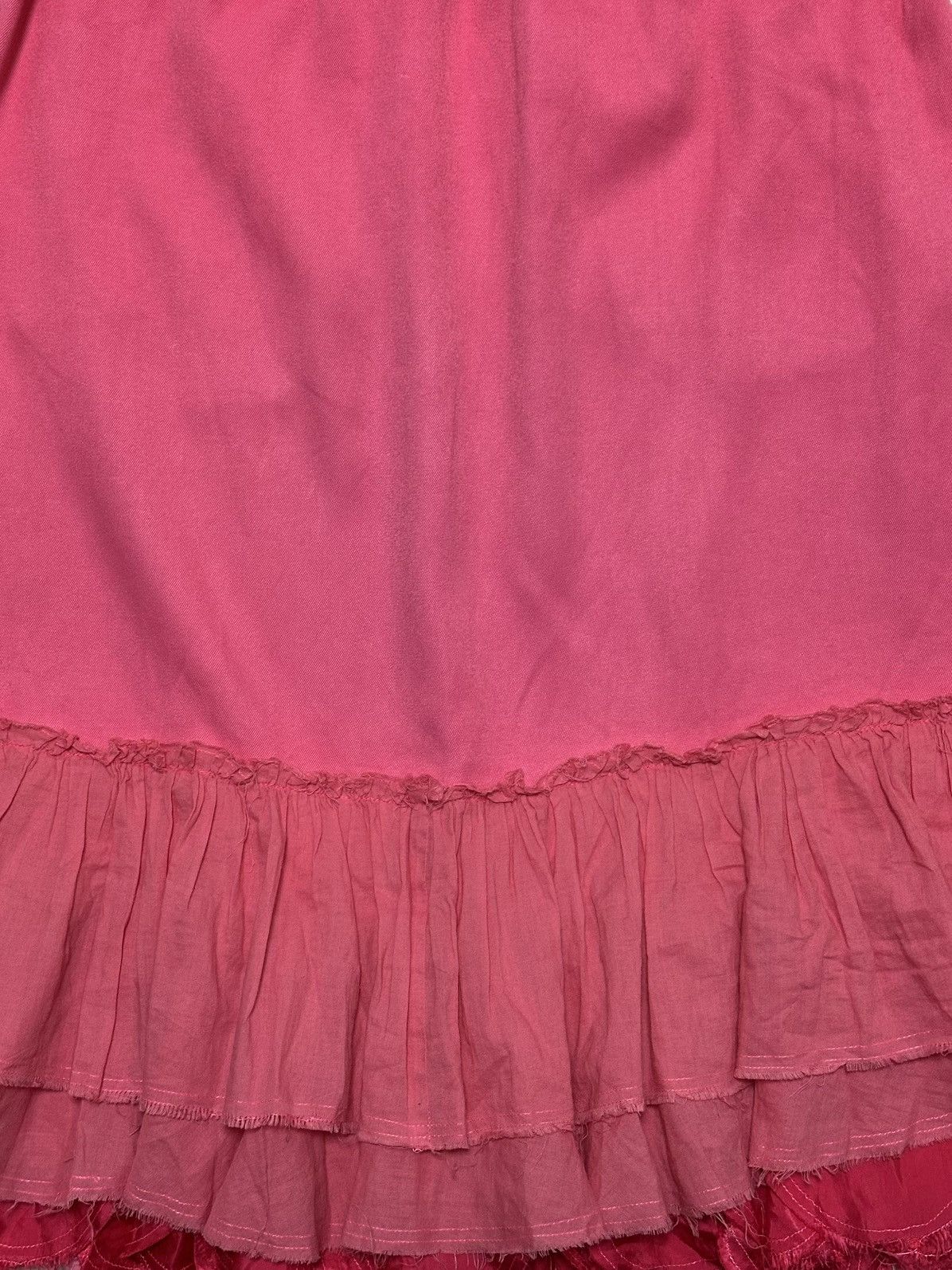 Tricot Comme des Garcons TRICOT COMME DES GARÇONS Ruffle Hem Flared Midi Skirt Size 27" / US 4 / IT 40 - 5 Thumbnail