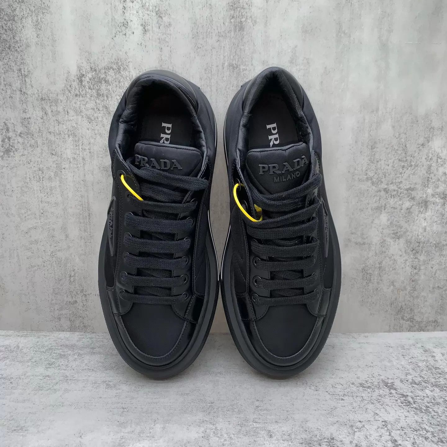 Prada Prada Black Triangle Logo Platforms Size 41 98 New Size US 8 / EU 41 - 6 Thumbnail