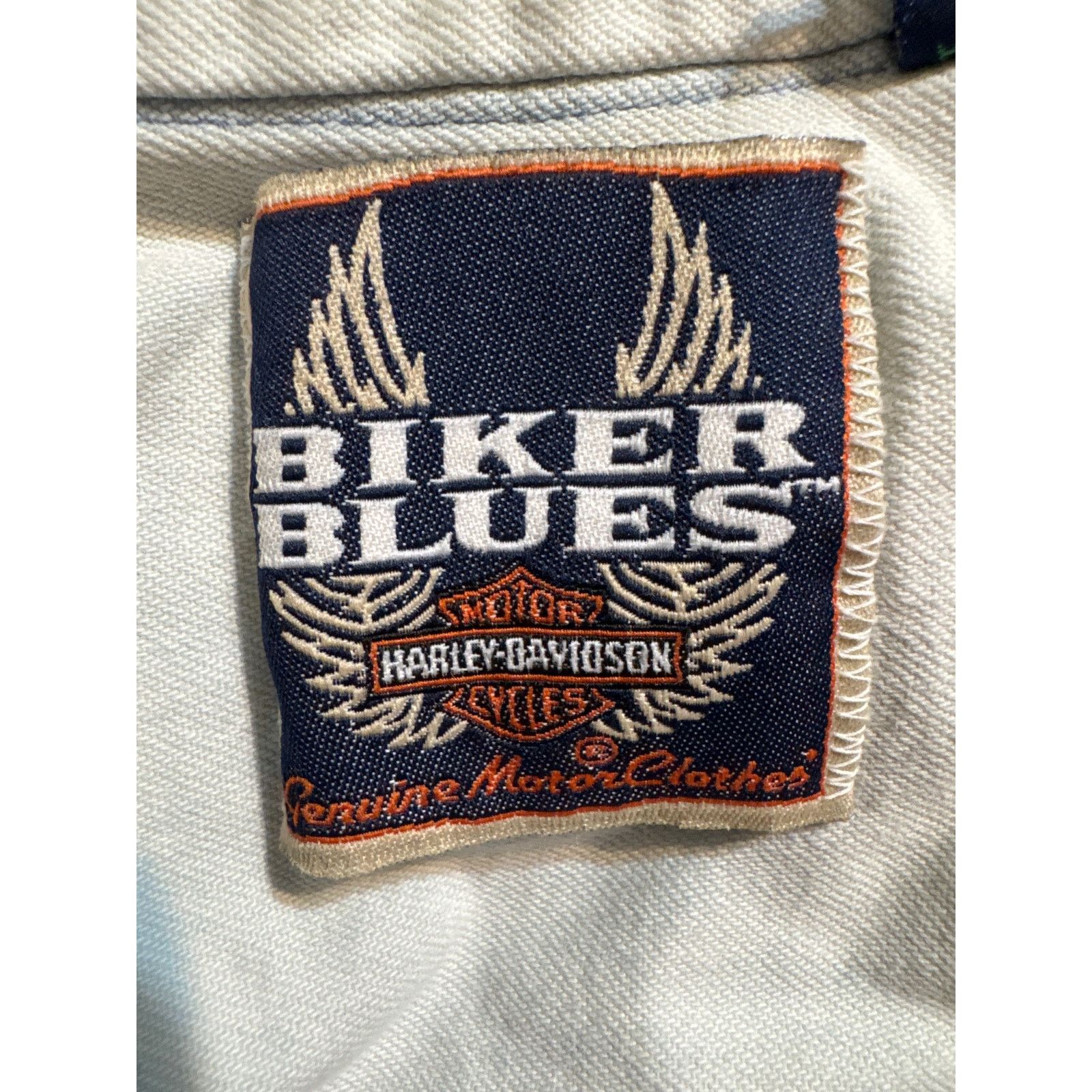 Harley Davidson harley davidson biker blues denim snap shirt 2xl usa vintage Size US XXL / EU 58 / 5 - 5 Thumbnail