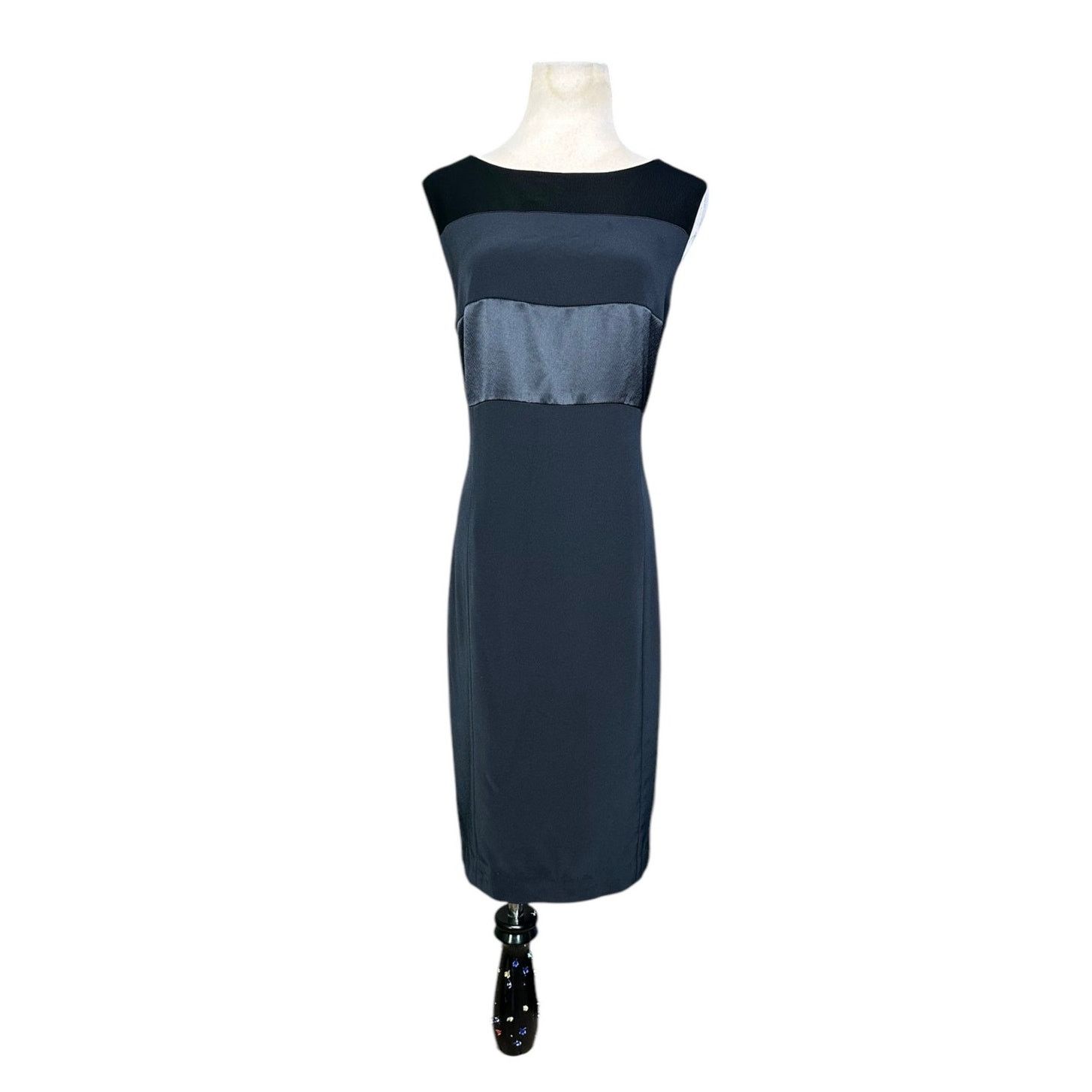 Jones New York JONES NEW YORK black sheath cocktail dress size 10 Size L / US 10 / IT 46 - 1 Thumbnail