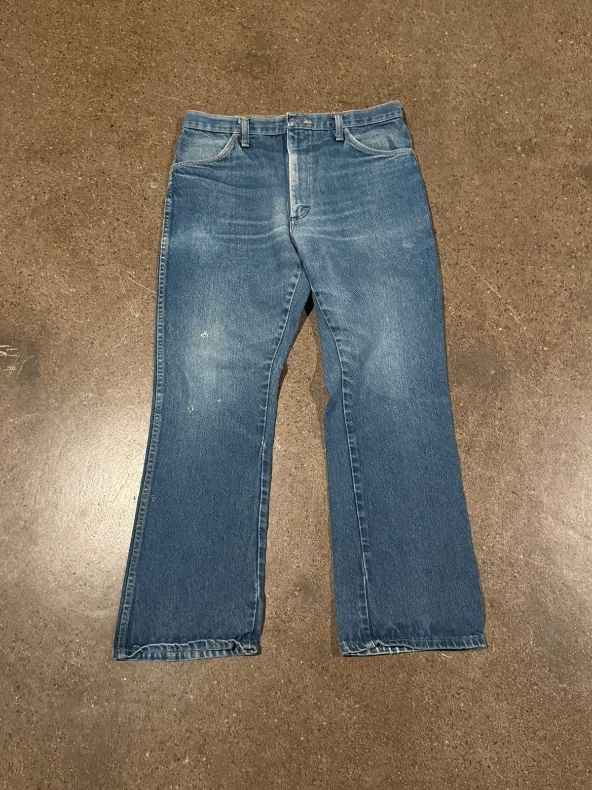Vintage Vintage rustler bootcut made in USA faded jeans Size US 34 / EU 50 - 2 Thumbnail