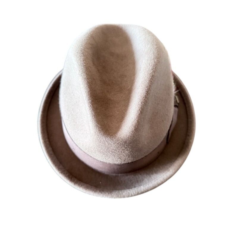 Brixton Brixton Wool Felt Fedora Hat Brown Feather Band Men’s Small Size 28 - 2 Thumbnail